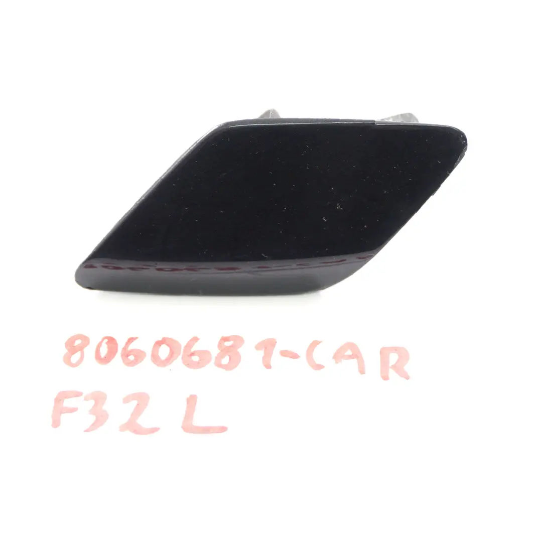 BMW F32 M Sport Headlight Washer Spray Cover Left N/S Carbon Black - 416 8054509 - SKU 8060681-CAR - Part number 8060681