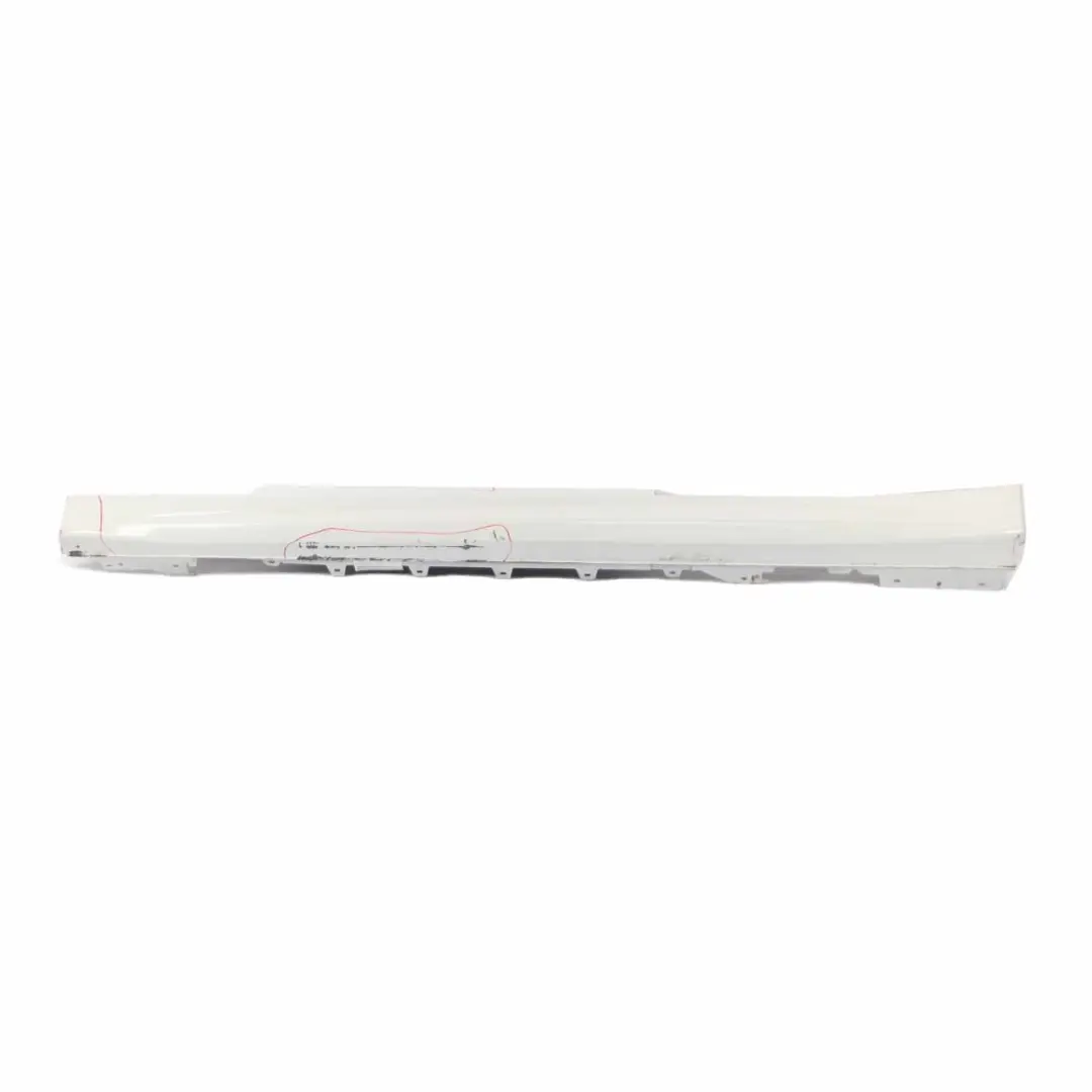 BMW F32 F33 Side Skirt M Sport Sill Strip Left N/S Alpinweiss White - 300 - SKU 8060847-AW1 - Part number 8060847