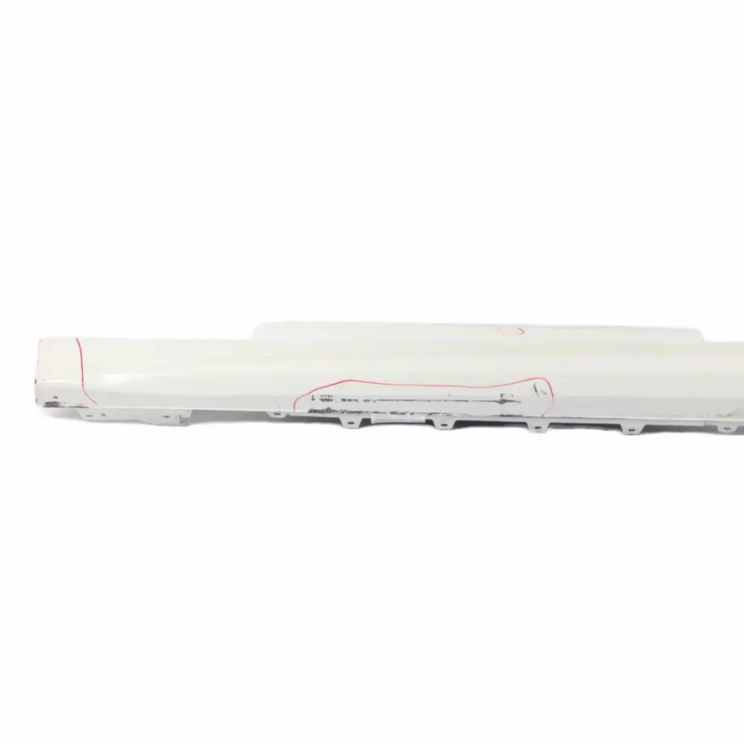 BMW F32 F33 Side Skirt M Sport Sill Strip Left N/S Alpinweiss White - 300 - SKU 8060847-AW1 - Part number 8060847