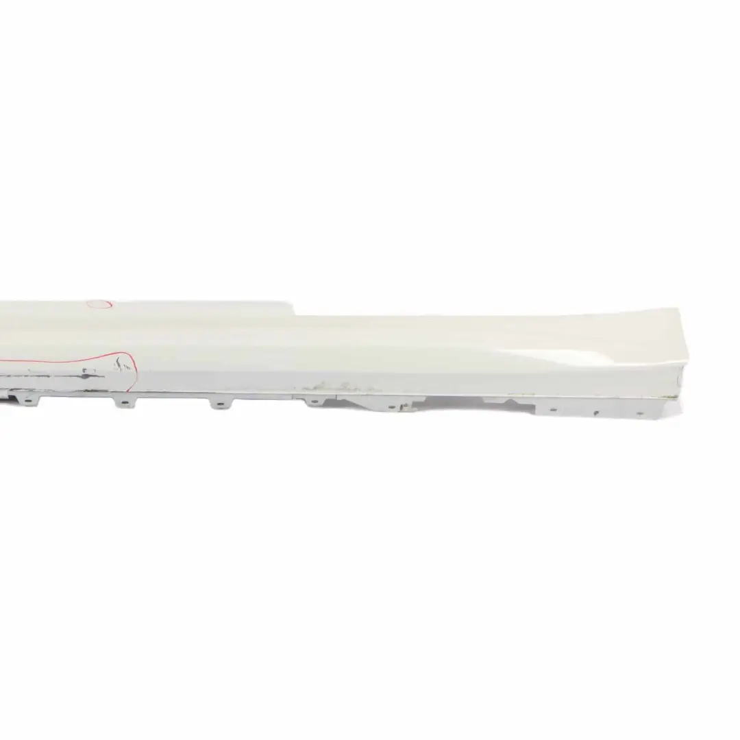 BMW F32 F33 Side Skirt M Sport Sill Strip Left N/S Alpinweiss White - 300 - SKU 8060847-AW1 - Part number 8060847
