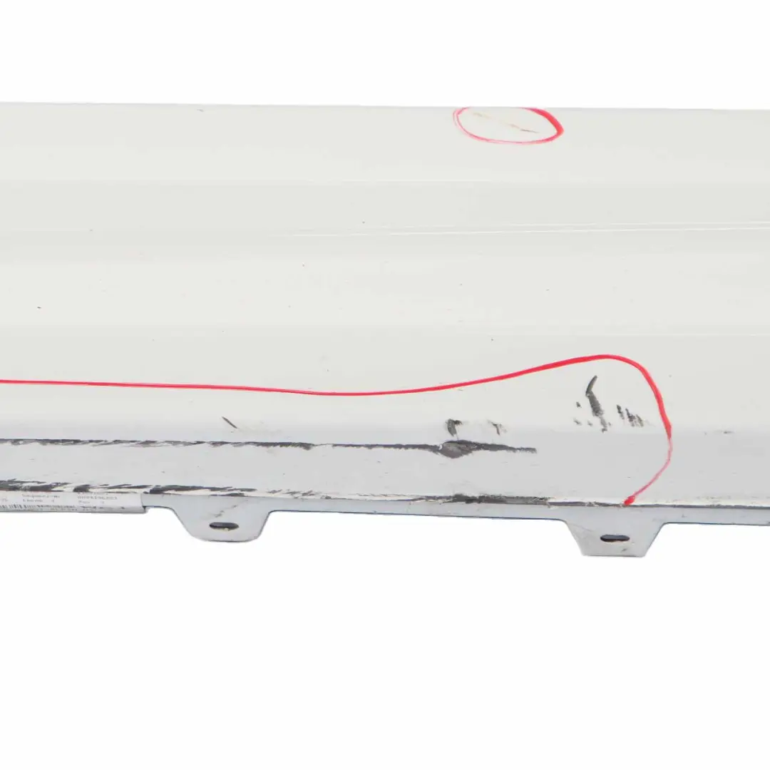 BMW F32 F33 Side Skirt M Sport Sill Strip Left N/S Alpinweiss White - 300 - SKU 8060847-AW1 - Part number 8060847