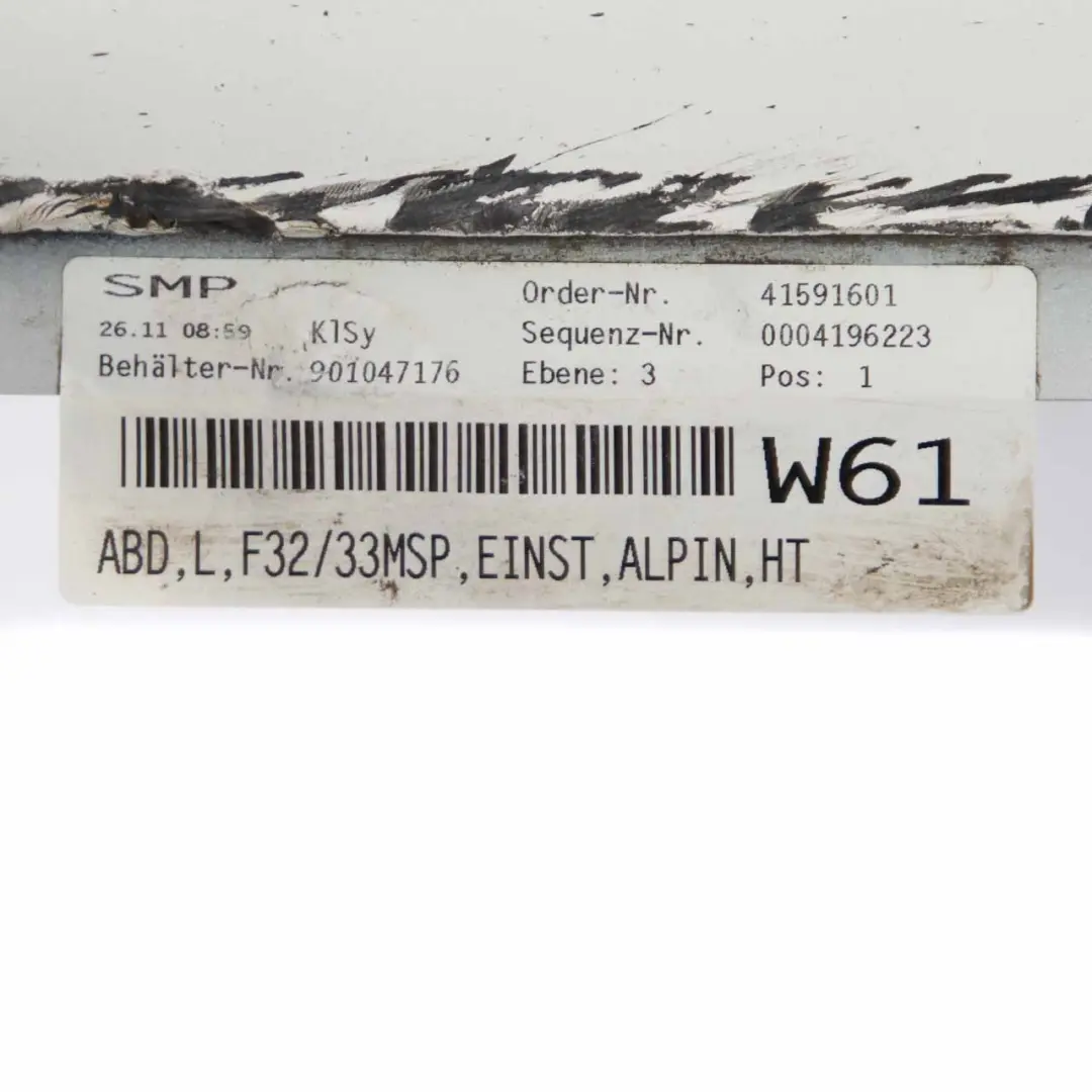 BMW F32 F33 Side Skirt M Sport Sill Strip Left N/S Alpinweiss White - 300 - SKU 8060847-AW1 - Part number 8060847