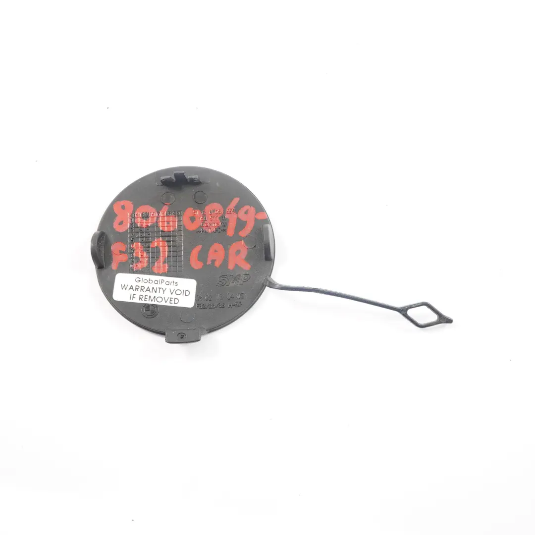 Copertura paraurti BMW F32 F33 Flap Towing Eye Carbonschwarz Carbon Black per con numero di parte 8060849 Copertura paraurti BMW F32 F33 Flap Towing Eye Carbonschwarz Carbon Black - SKU 8060849-CAR - Numero di parte 8060849