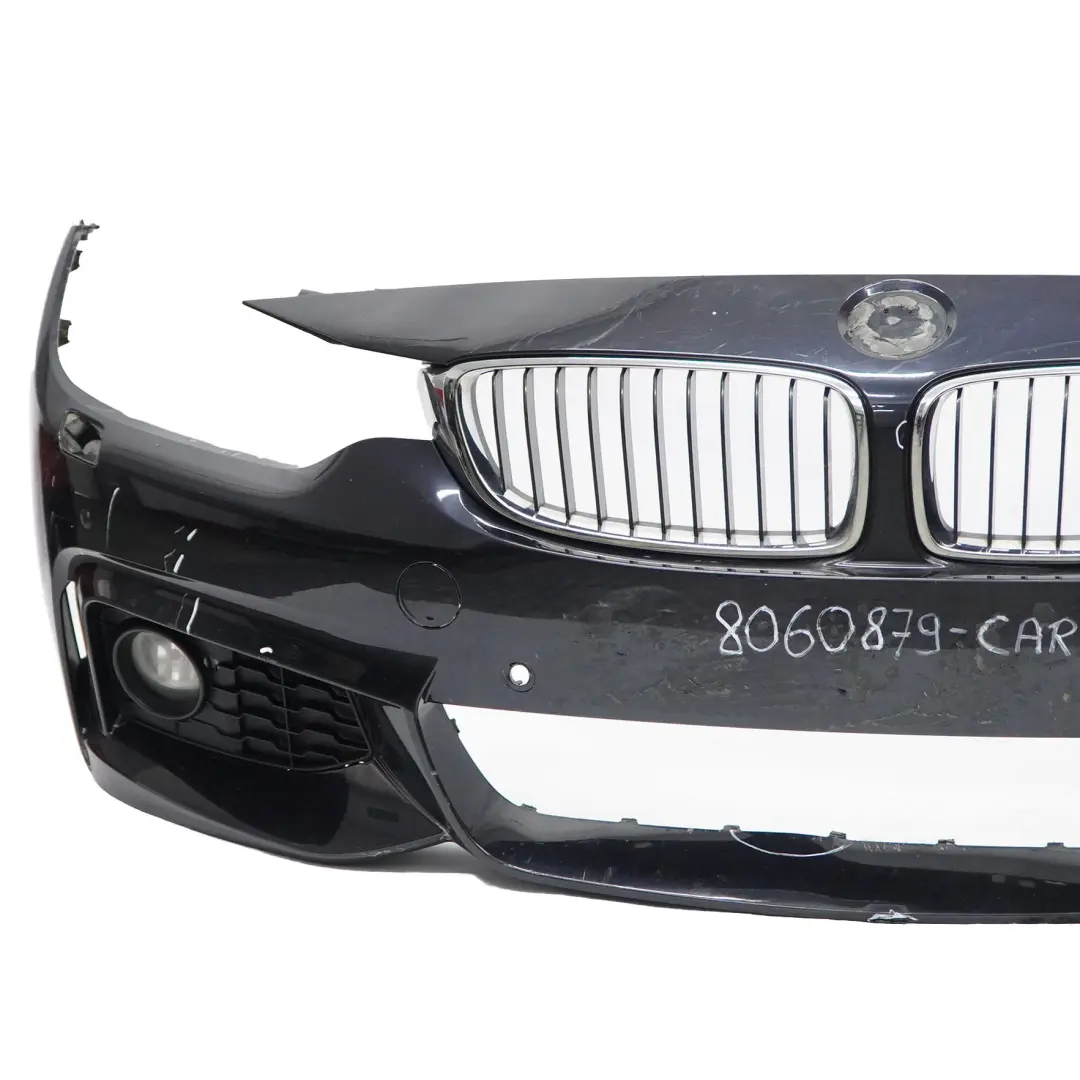 BMW F30 F31 Zderzak Przedni Carbonschwarz Czarny Metalik - 416 - SKU 8060879-CAR - Numer Części 8060879