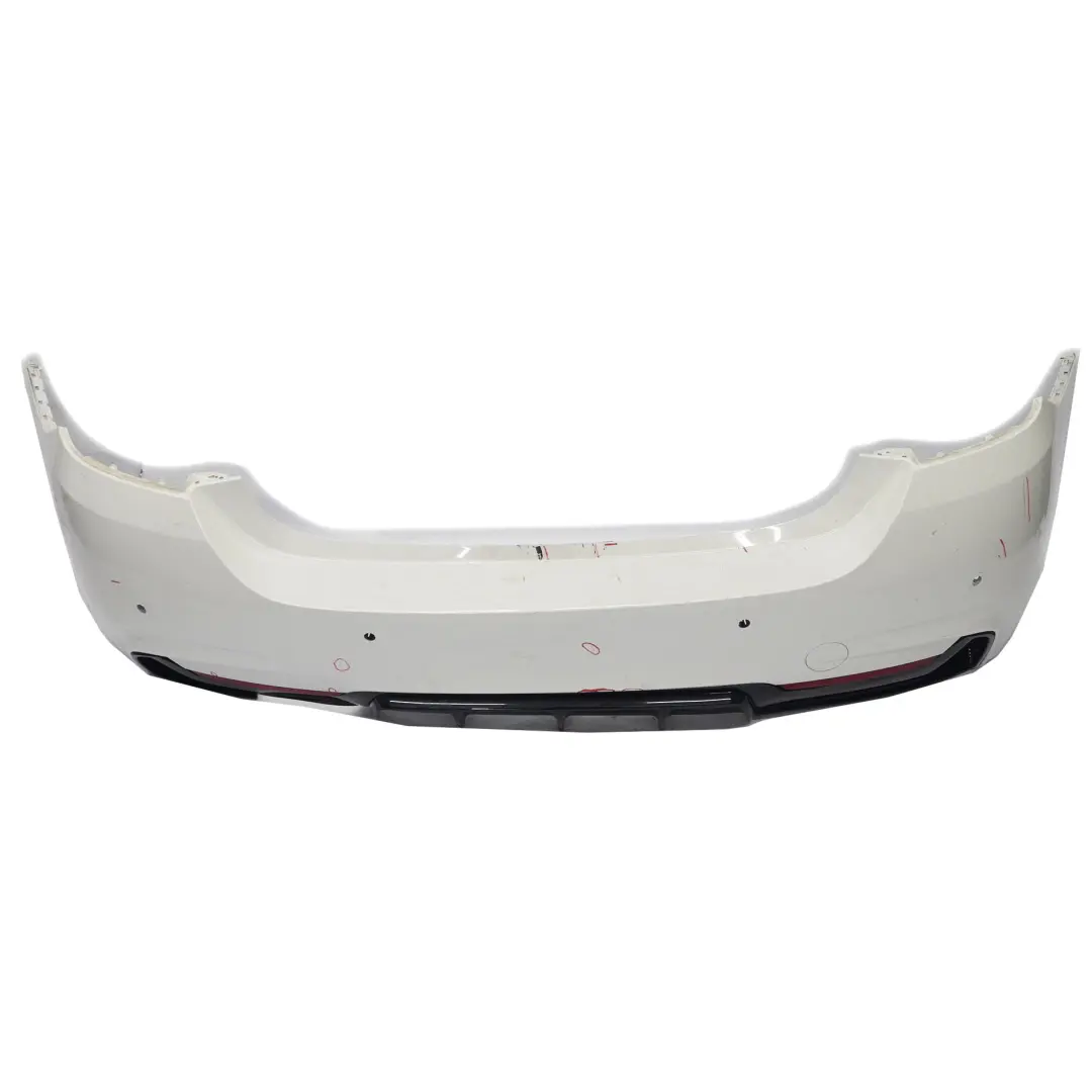 BMW F32 F33 M Sport Rear Bumper Trim Panel PDC Alpinweiss Alpine White - 300 - SKU 8060889-AW1 - Part number 8060889
