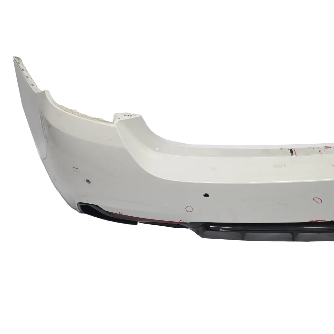 BMW F32 F33 M Sport Rear Bumper Trim Panel PDC Alpinweiss Alpine White - 300 - SKU 8060889-AW1 - Part number 8060889