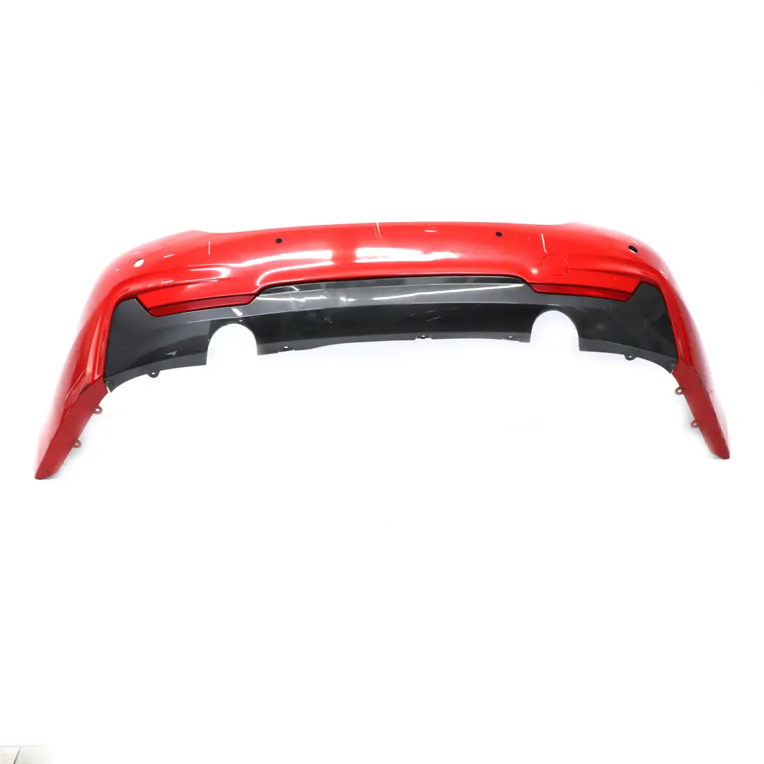 Bumper Trim Panel PDC Ferrari Red - U90 to BMW F32 F33 M Sport Rear with Part number 8060889 BMW F32 F33 M Sport Rear Bumper Trim Panel PDC Ferrari Red - U90 - SKU 8060889-FER - Part number 8060889