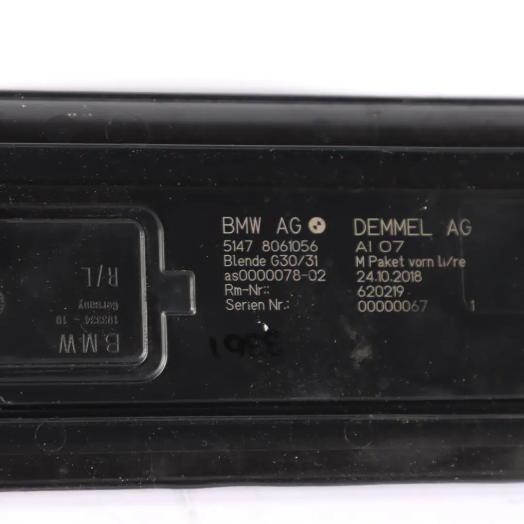 BMW G30 M Sport Entrance Trim Panel Front Rear Left Right N/O/S Set - SKU 8061056-1 - Part number 8061056