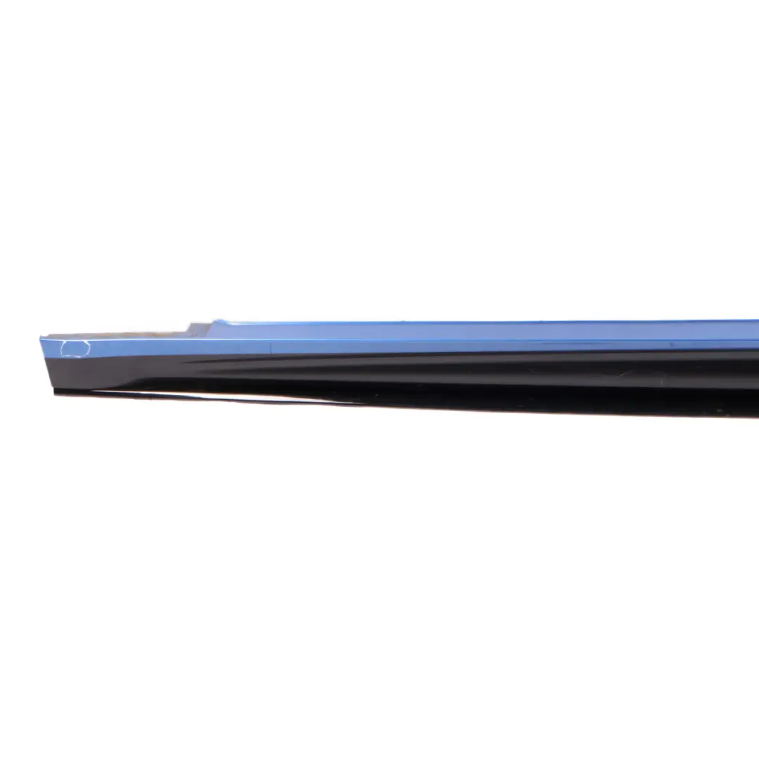 BMW F36 Side Skirt M Sport Sill Strip Left N/S Estoril Blue Metallic - B45 - SKU 8061487-EB - Part number 8061487