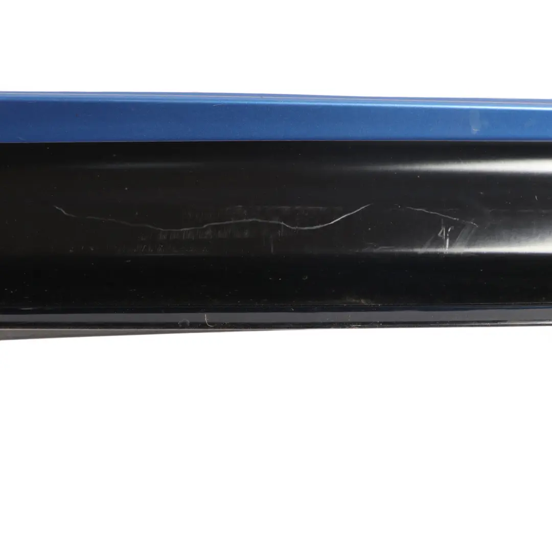 BMW F36 Side Skirt M Sport Sill Strip Left N/S Estoril Blue Metallic - B45 - SKU 8061487-EB - Part number 8061487