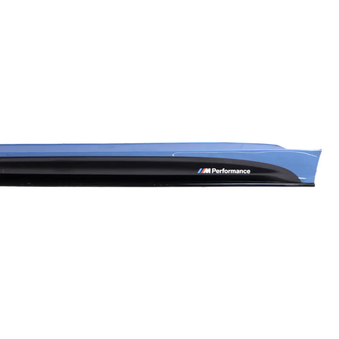 Side Skirt M Sport Sill Strip Left N/S Estoril Blue Metallic - B45 to BMW F36 with Part number 8061487 BMW F36 Side Skirt M Sport Sill Strip Left N/S Estoril Blue Metallic - B45 - SKU 8061487-EB - Part number 8061487