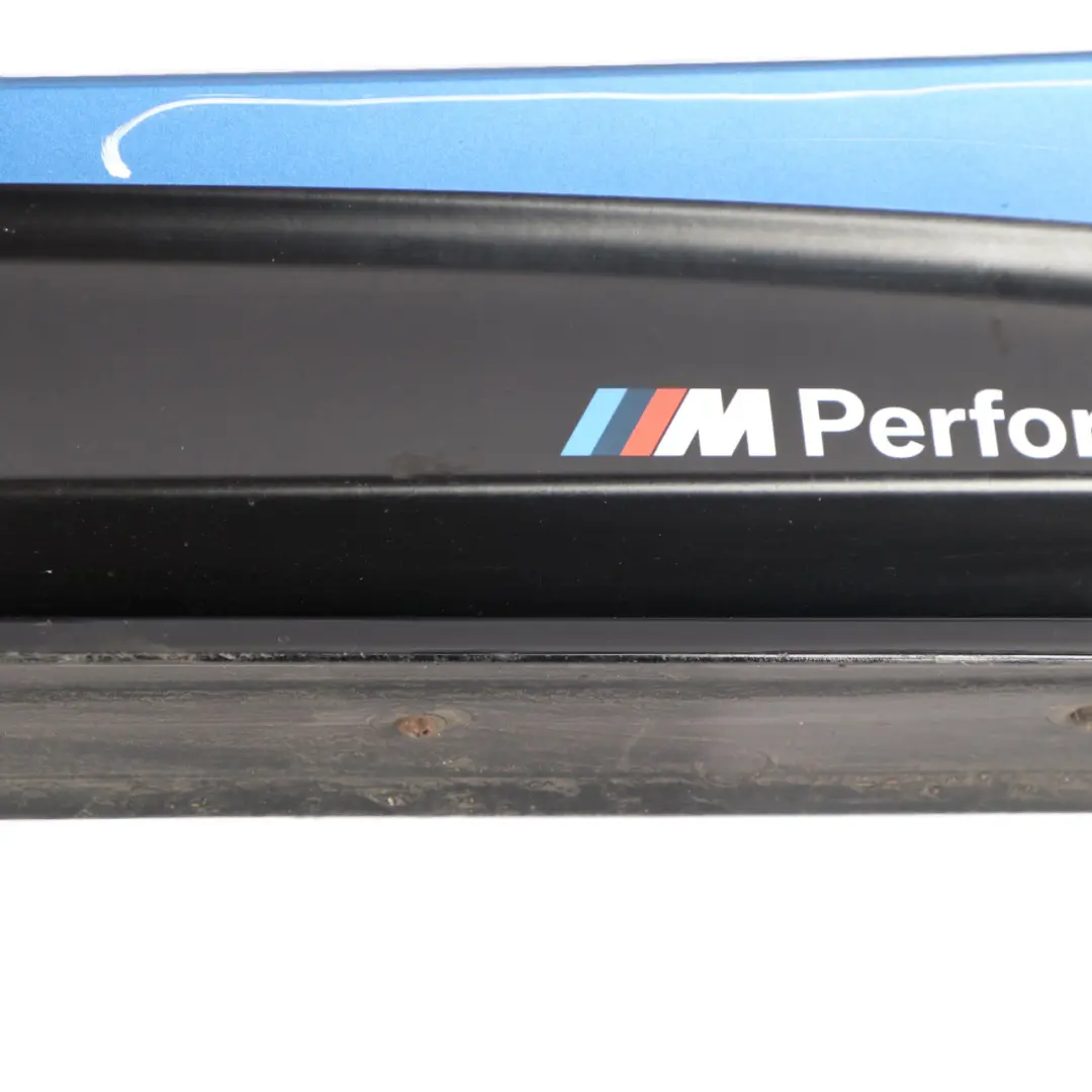 Side Skirt M Sport Sill Strip Left N/S Estoril Blue Metallic - B45 to BMW F36 with Part number 8061487 BMW F36 Side Skirt M Sport Sill Strip Left N/S Estoril Blue Metallic - B45 - SKU 8061487-EB - Part number 8061487