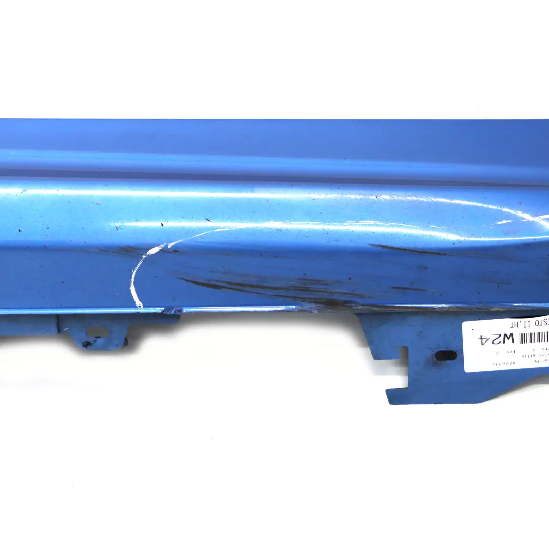 Faldón lateral M Sport Listón de umbral Derecho Estorilblau Azul - B45 para BMW F36 con número de pieza 8061488 BMW F36 Faldón lateral M Sport Listón de umbral Derecho Estorilblau Azul - B45 - SKU 8061488-EB1 - Número de pieza 8061488