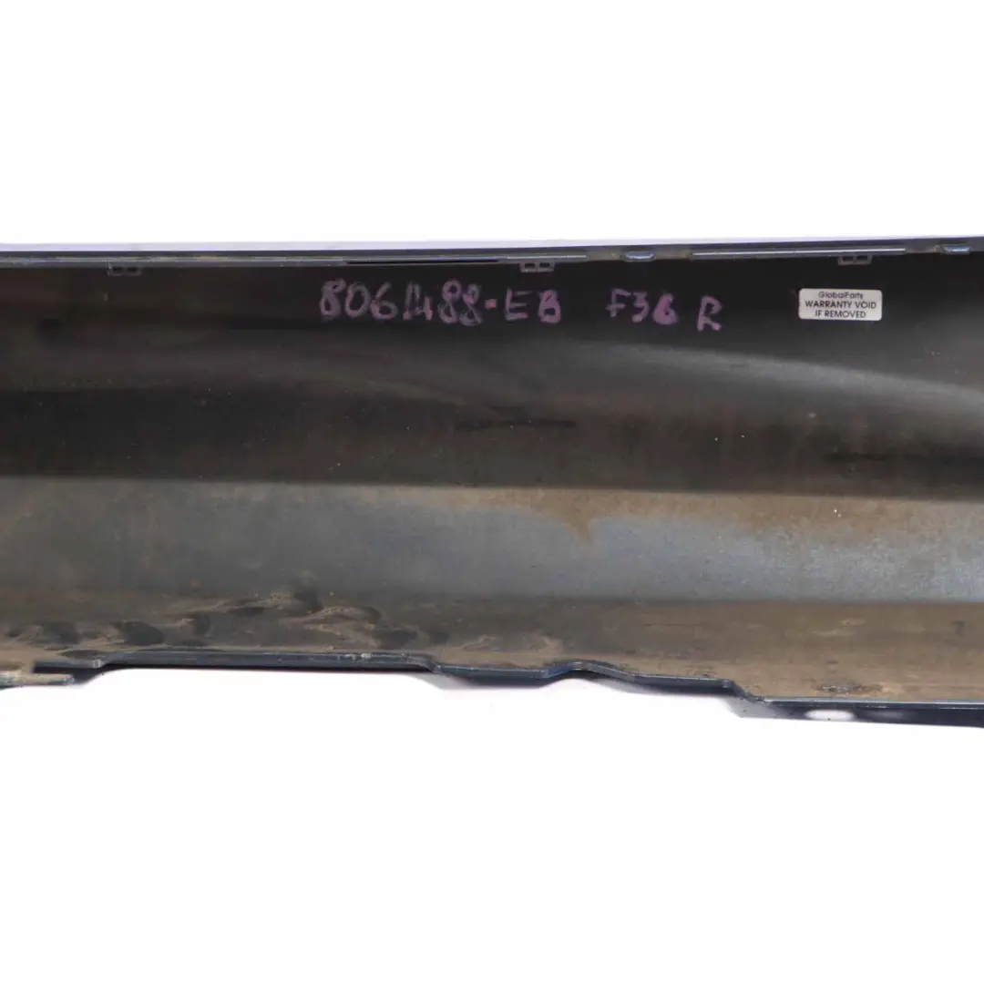 Side Skirt M Sport Sill Strip Right O/S Estorilblau Blue Metallic - B45 to BMW F36 with Part number 8061488 BMW F36 Side Skirt M Sport Sill Strip Right O/S Estorilblau Blue Metallic - B45 - SKU 8061488-EB - Part number 8061488