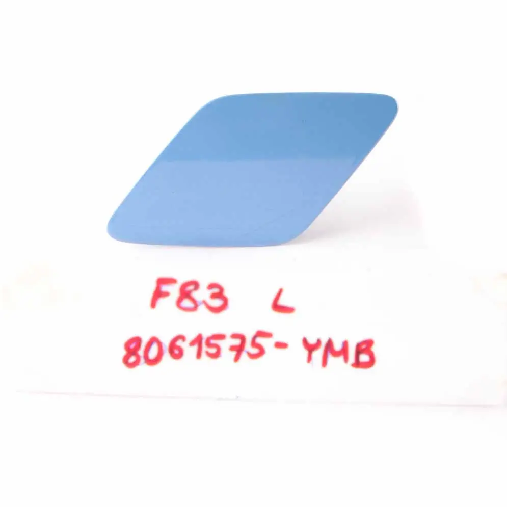Headlight Washer Cover Front Flap Left N/S Yas Marina Blue to BMW F80 M3 with Part number 8061575 BMW F80 M3 Headlight Washer Cover Front Flap Left N/S Yas Marina Blue - SKU 8061575-YMB - Part number 8061575