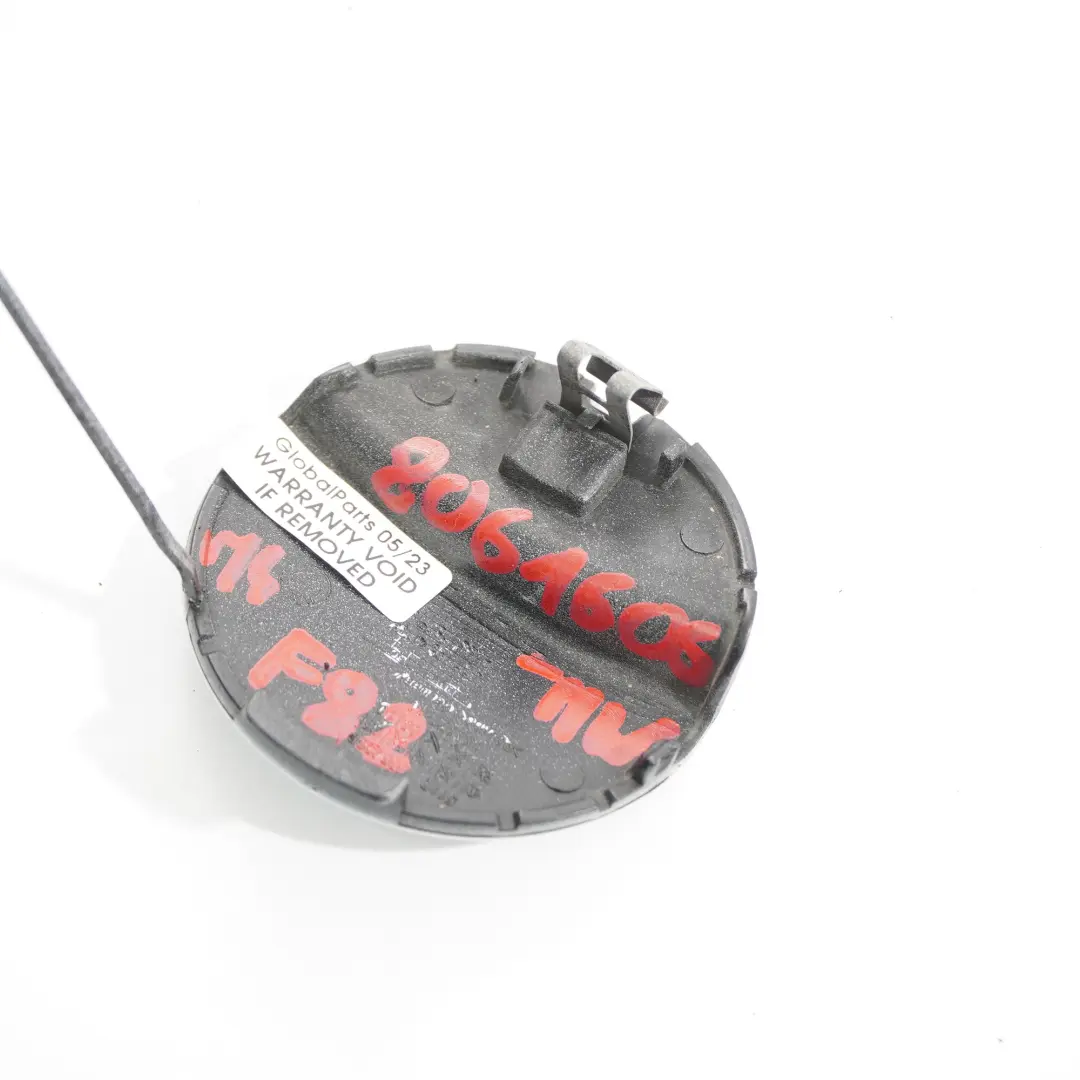 BMW F82 F83 M4 Zaślepka Haka Zderzaka Tył Biała - SKU 8061606-MW - Numer Części 8061606