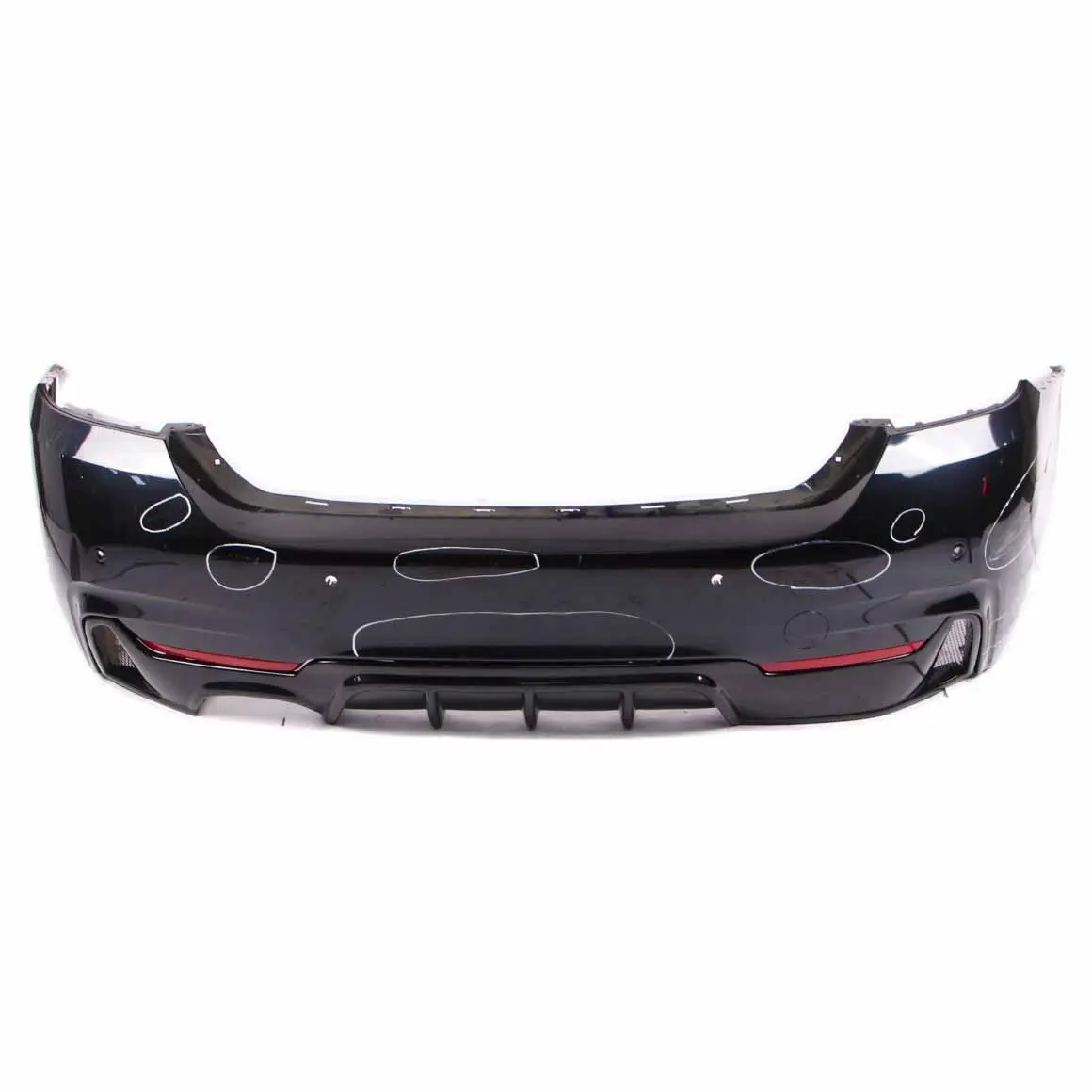 BMW F36 Zderzak Tylny M Sport Panel PDC Carbonschwarz Czarny Metaliczny 416