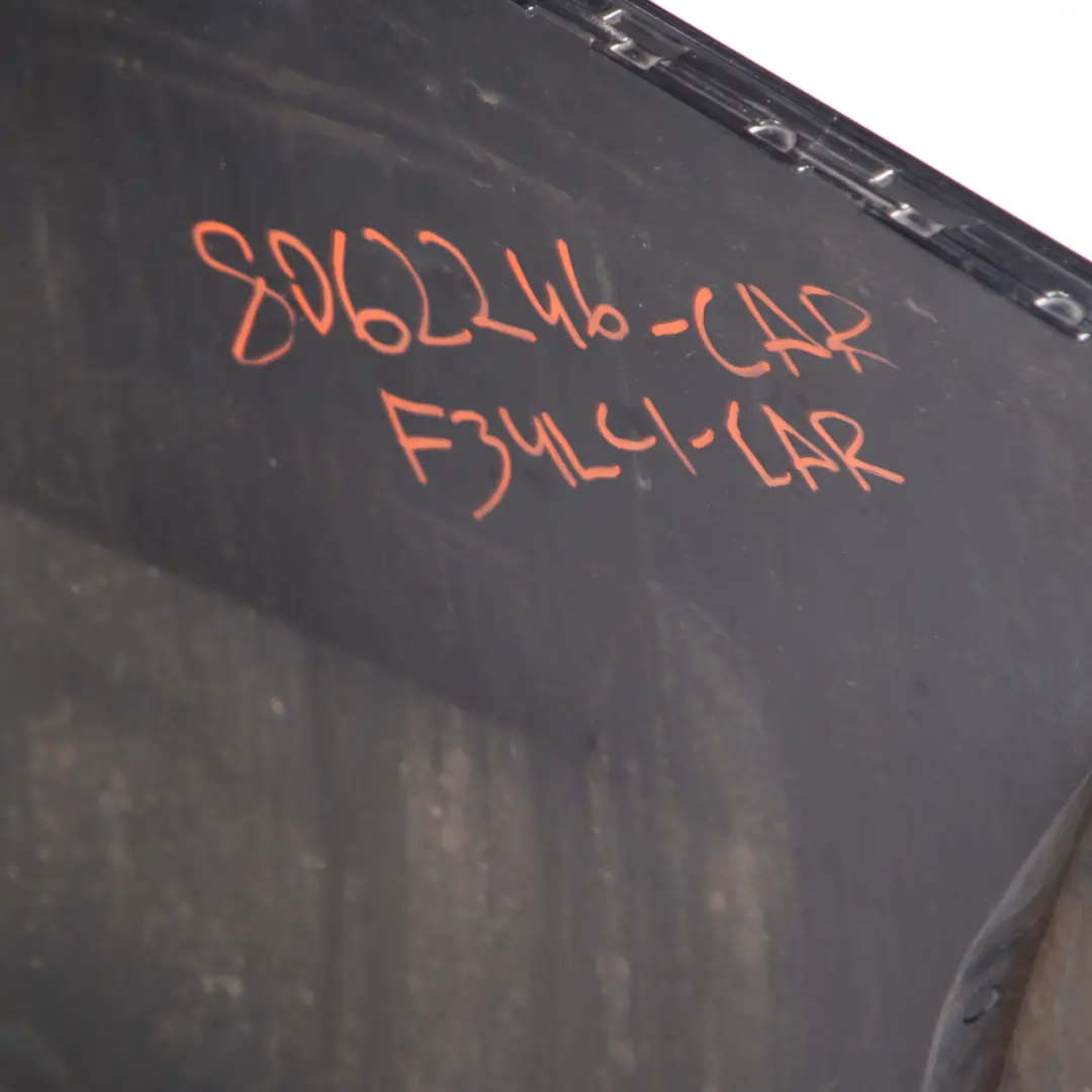 Bumper M Sport Trim Panel PDC Carbonschwarz Black Metallic - 416 to BMW F36 Rear with Part number 8062246 BMW F36 Rear Bumper M Sport Trim Panel PDC Carbonschwarz Black Metallic - 416 - SKU 8062246-CAR - Part number 8062246