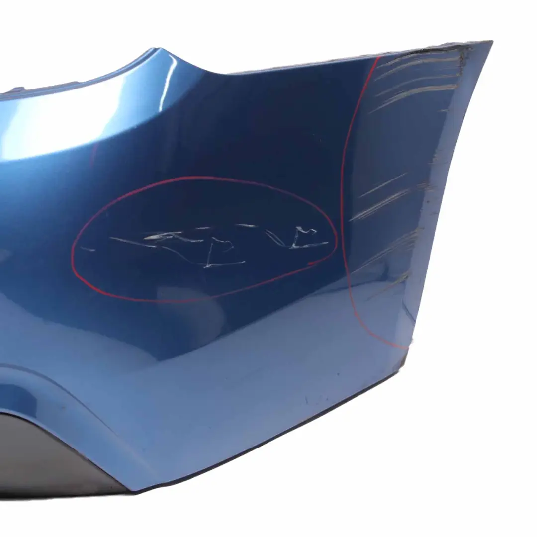 BMW F36 Rear Bumper M Sport Trim Panel PDC Estorilblau Estoril Blue - B45 - SKU 8062246-EB - Part number 8062246