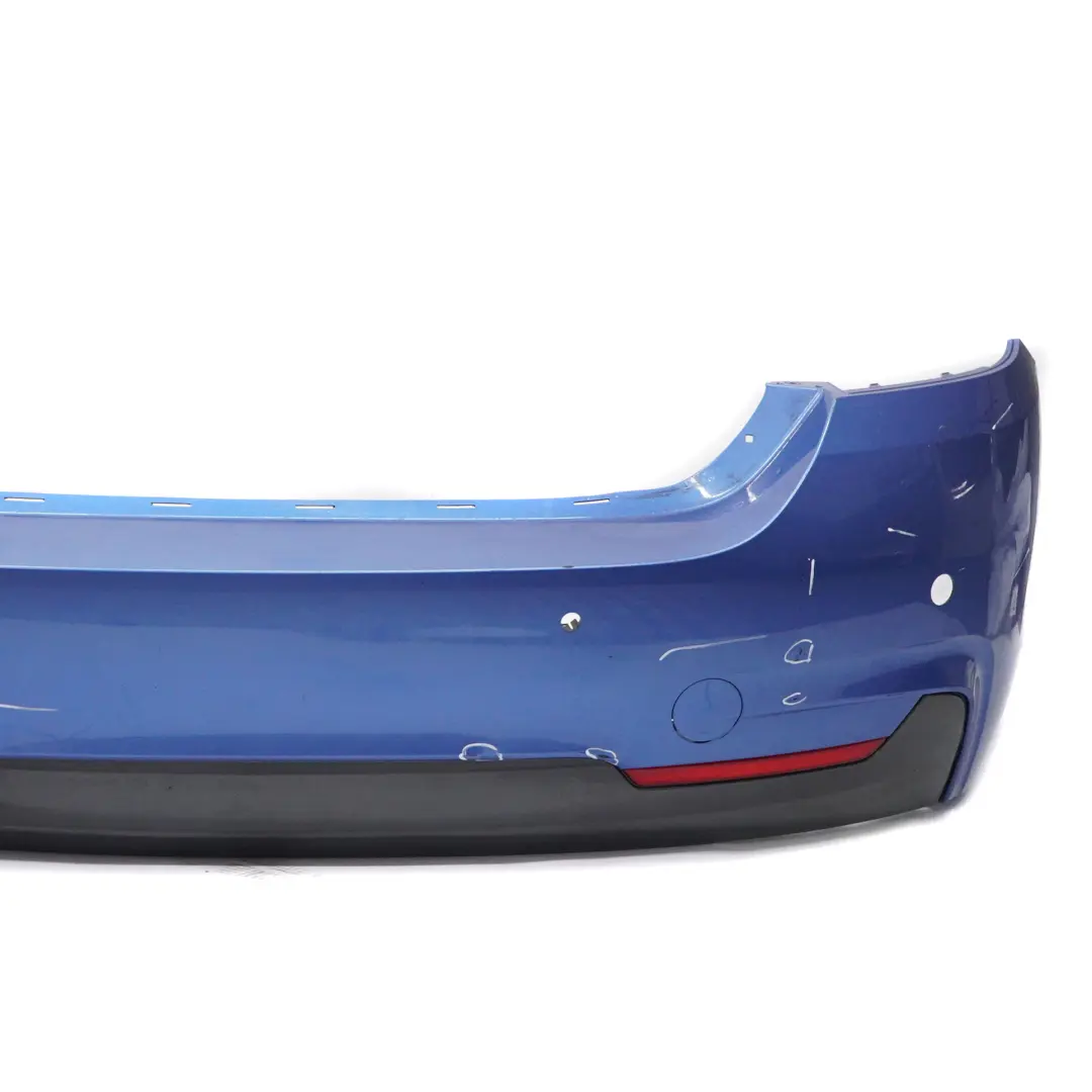 BMW F36 Rear Bumper M Sport Trim Panel PDC Estorilblau Estoril Blue - B45 - SKU 8062246-EB1 - Part number 8062246