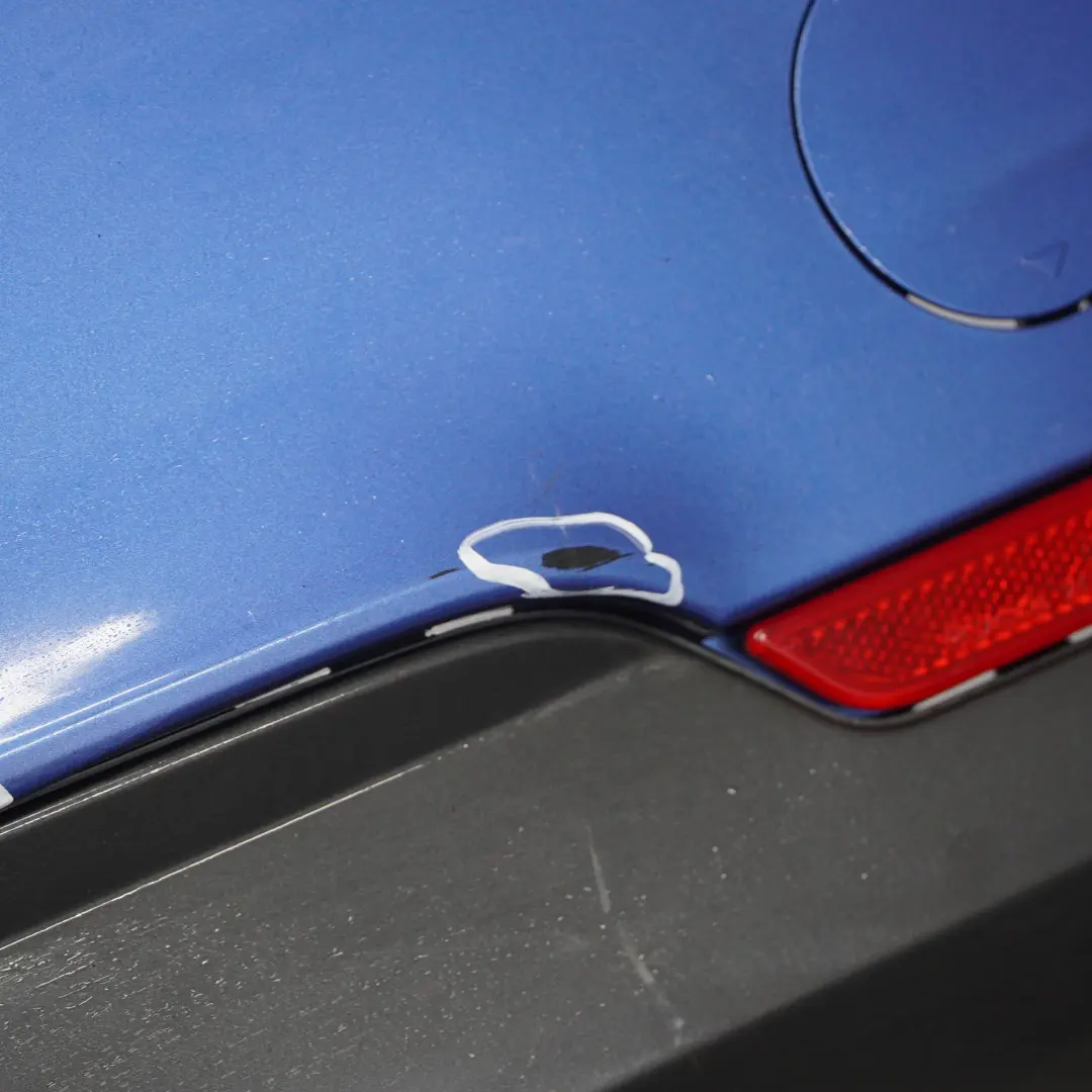 BMW F36 Rear Bumper M Sport Trim Panel PDC Estorilblau Estoril Blue - B45 - SKU 8062246-EB1 - Part number 8062246