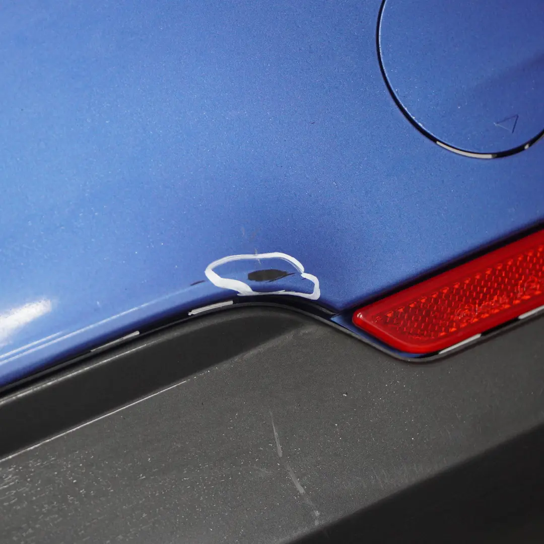 BMW F36 Rear Bumper M Sport Trim Panel PDC Estorilblau Estoril Blue - B45 - SKU 8062246-EB1 - Part number 8062246