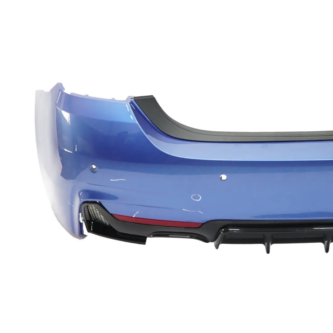 Bumper M Sport Trim Panel PDC Estorilblau Estoril Blue - B45 to BMW F36 Rear with Part number 8062246 BMW F36 Rear Bumper M Sport Trim Panel PDC Estorilblau Estoril Blue - B45 - SKU 8062246-EB2 - Part number 8062246
