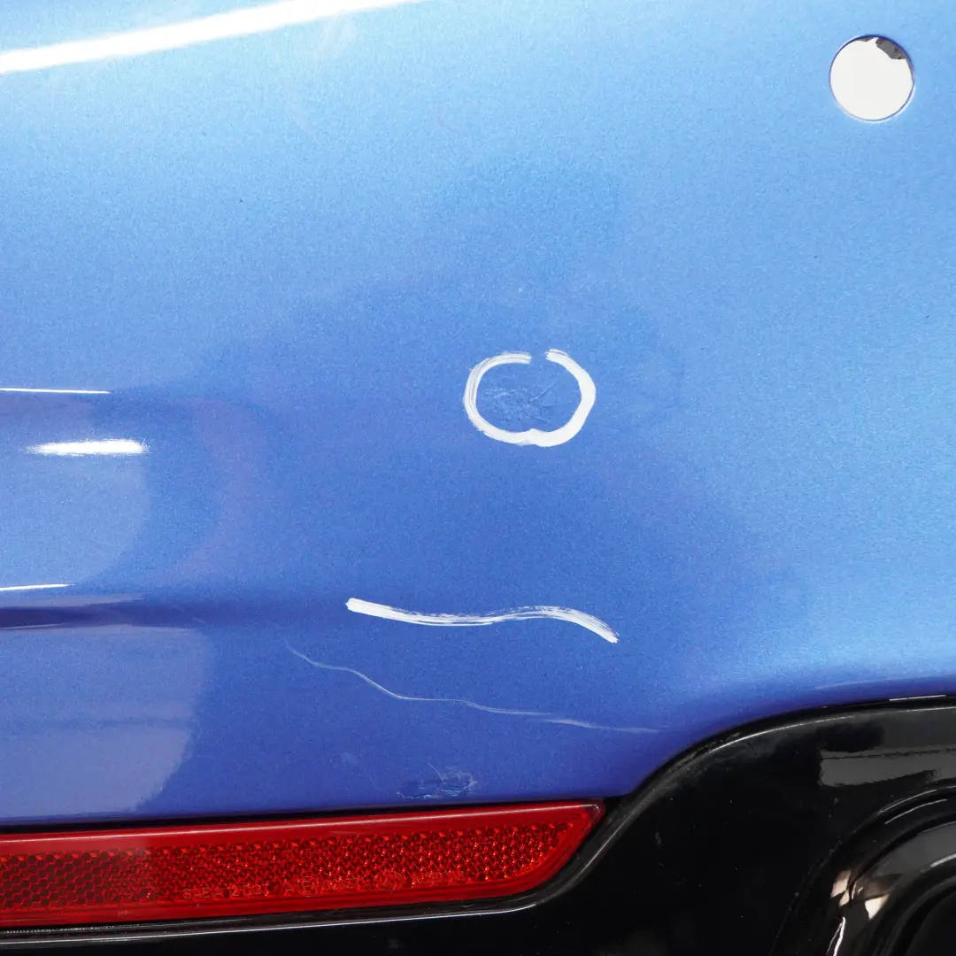 BMW F36 Rear Bumper M Sport Trim Panel PDC Estorilblau Estoril Blue - B45 - SKU 8062246-EB2 - Part number 8062246