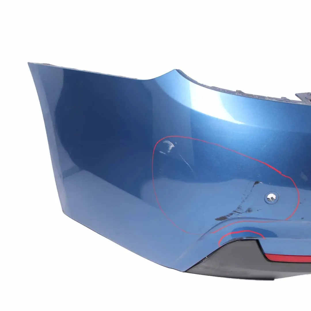 BMW F36 M Sport Zderzak Panel Tylny Tył Estorilblau Estoril Blue - B45 - SKU 8062246-EB - Numer Części 8062246