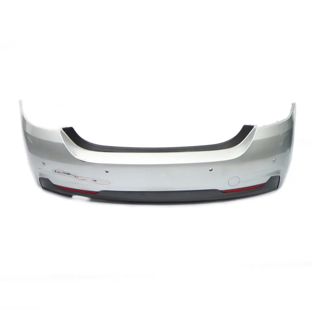 BMW F36 Rear Bumper M Sport Trim Panel PDC Glacier Silver Metallic - A83 - SKU 8062246-GSB - Part number 8062246