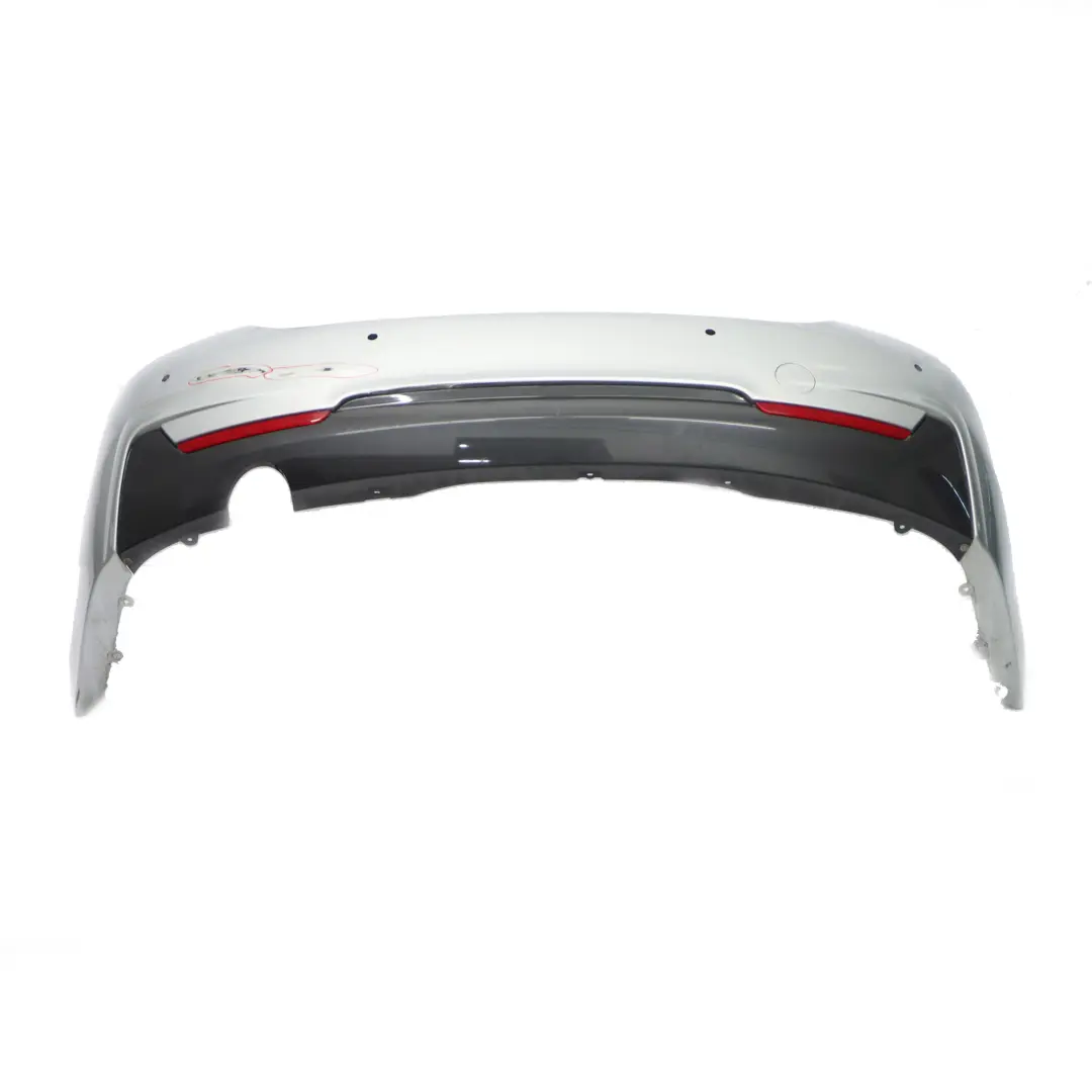 BMW F36 Rear Bumper M Sport Trim Panel PDC Glacier Silver Metallic - A83 - SKU 8062246-GSB - Part number 8062246