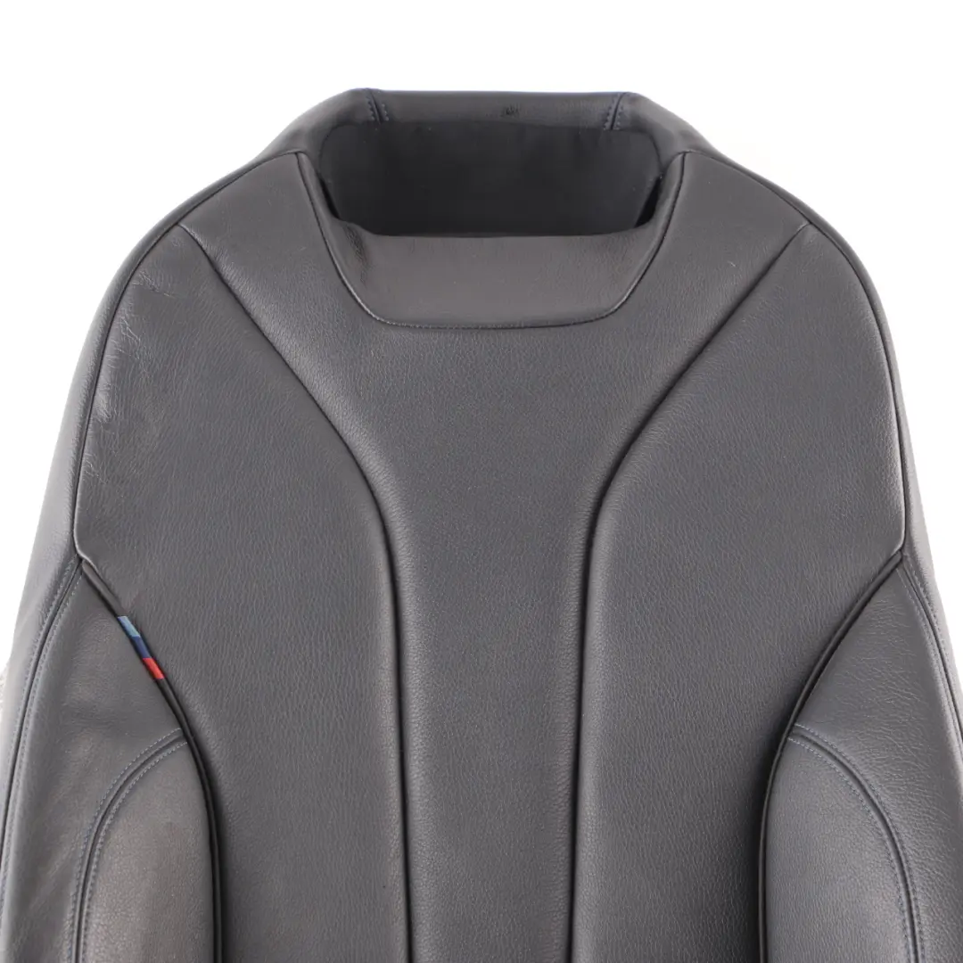 Front Right O/S Heated Sport Seat Backrest Leather Black Blue to BMW F33 Seat Cover with Part number 8062620 BMW F33 Seat Cover Front Right O/S Heated Sport Seat Backrest Leather Black Blue - SKU 8062620 - Part number 8062620
