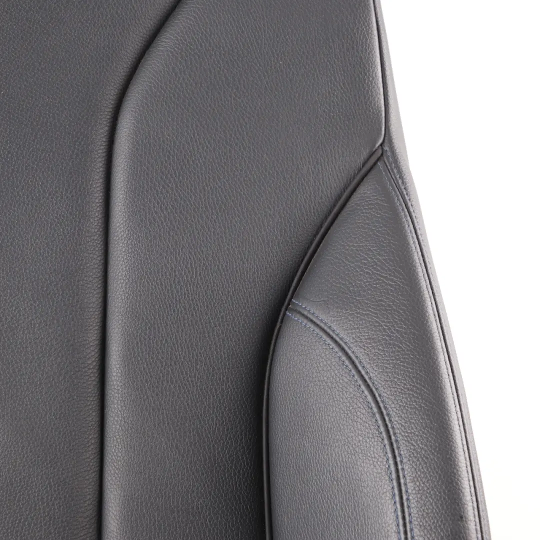 Front Right O/S Heated Sport Seat Backrest Leather Black Blue to BMW F33 Seat Cover with Part number 8062620 BMW F33 Seat Cover Front Right O/S Heated Sport Seat Backrest Leather Black Blue - SKU 8062620 - Part number 8062620