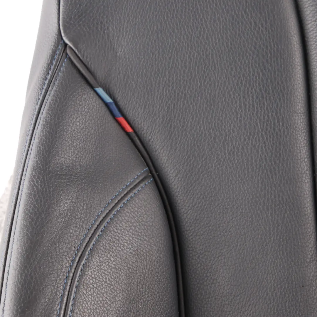 BMW F33 Seat Cover Front Right O/S Heated Sport Seat Backrest Leather Black Blue - SKU 8062620 - Part number  8062620