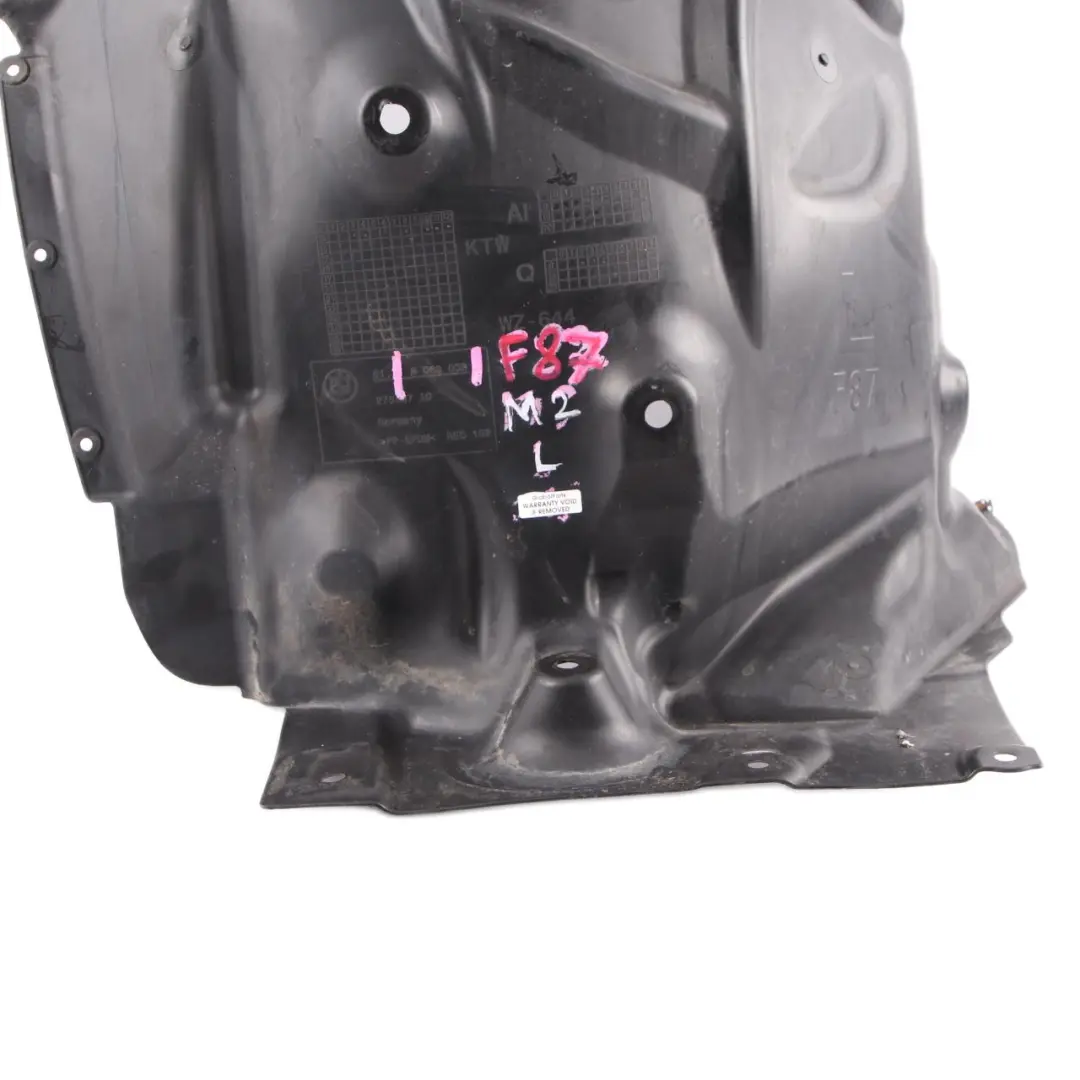 Arch Cover BMW F87 M2 Front Left N/S Rear Section Covering Panel to Wheel with Part number 8063033 Wheel Arch Cover BMW F87 M2 Front Left N/S Rear Section Covering Panel - SKU 8063033 - Part number 8063033