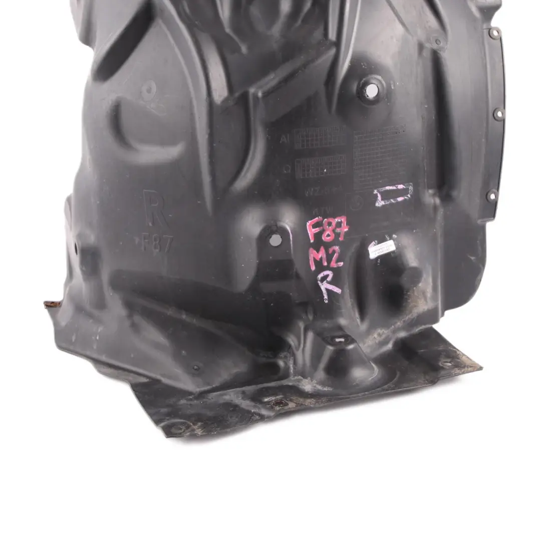 Arch Cover BMW F87 M2 Front Right O/S Rear Section Covering Panel to Wheel with Part number 8063034 Wheel Arch Cover BMW F87 M2 Front Right O/S Rear Section Covering Panel - SKU 8063034 - Part number 8063034