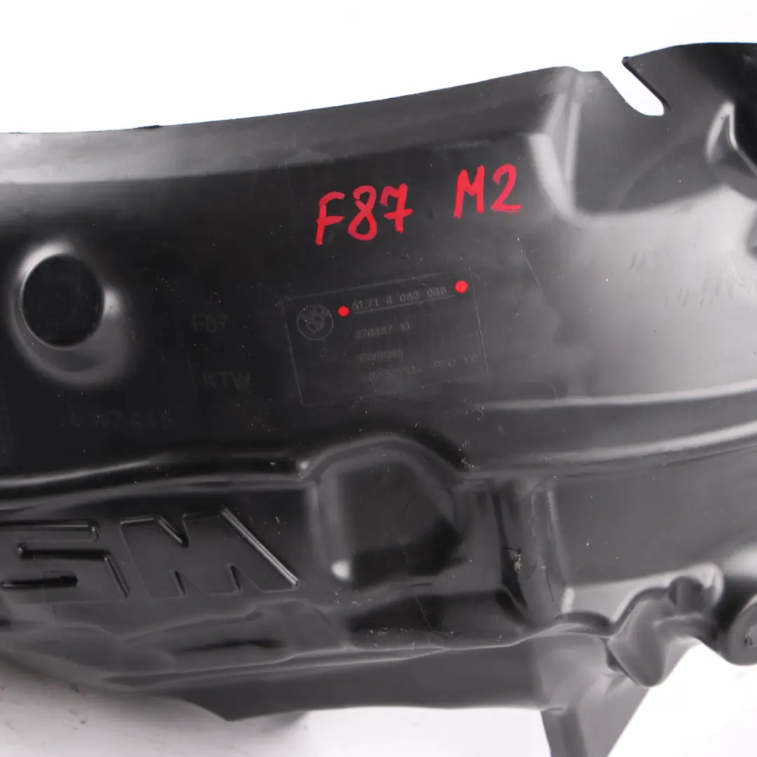BMW F87 M2 Cache Roue Arche Panneau Garniture Doublure Arrière Droite - SKU 8063036 - Numéro de pièce 8063036