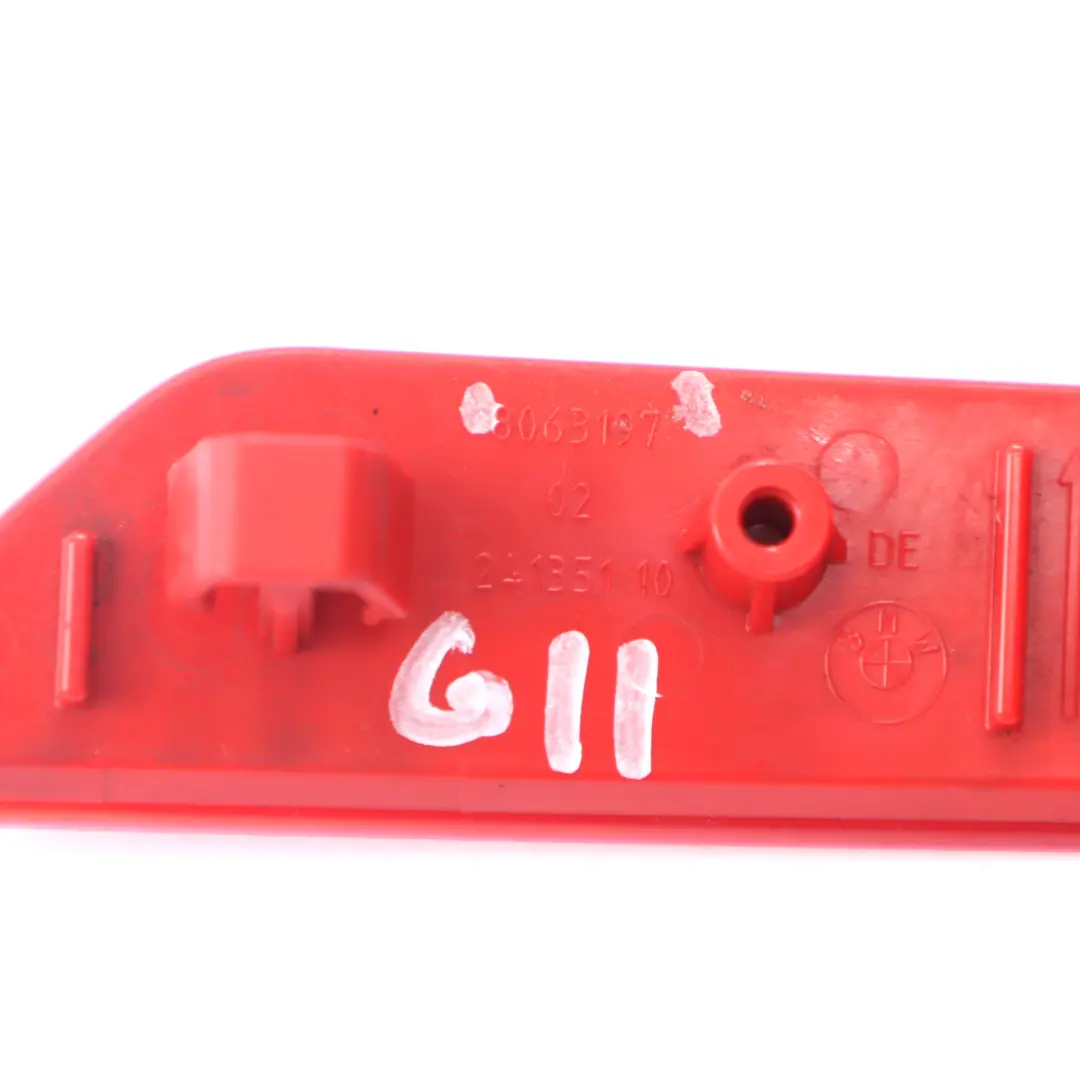 Riflettore BMW G11 G12 Paraurti posteriore Riflesso Sinistro Rosso per con numero di parte 8063197 Riflettore BMW G11 G12 Paraurti posteriore Riflesso Sinistro Rosso - SKU 8063197 - Numero di parte 8063197