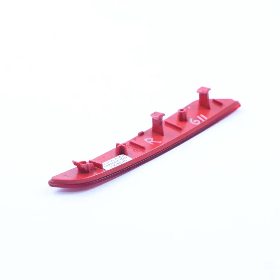 Garniture de pare-chocs arrière Réflexion Droit Rouge pour BMW G11 G12 à propos du numéro de pièce 8063198 BMW G11 G12 Garniture de pare-chocs arrière Réflexion Droit Rouge - SKU 8063198 - Numéro de pièce 8063198