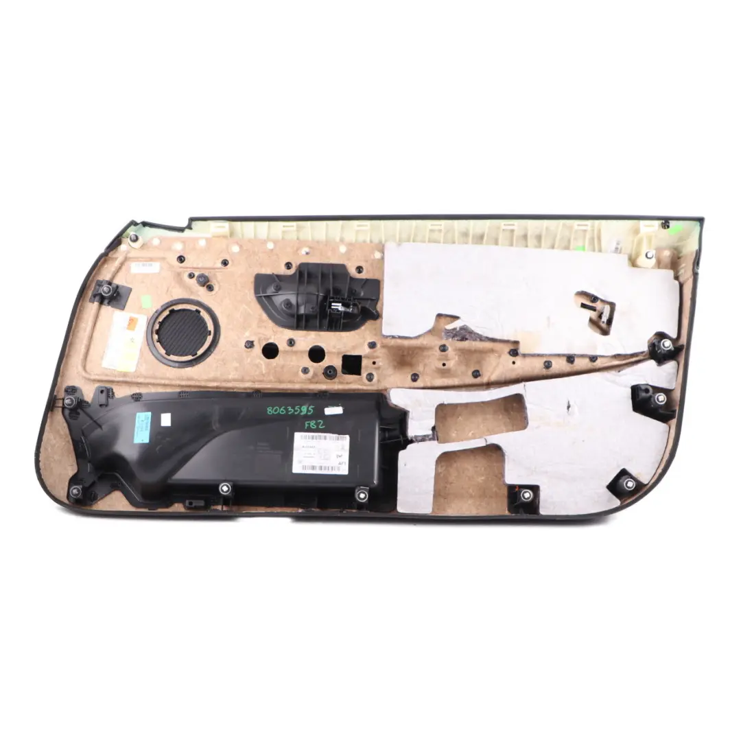 Front Left N/S Door Lining Card Leather Merino Schwarz to BMW F82 F83 M4 with Part number 8063595 BMW F82 F83 M4 Front Left N/S Door Lining Card Leather Merino Schwarz - SKU 8063595 - Part number 8063595