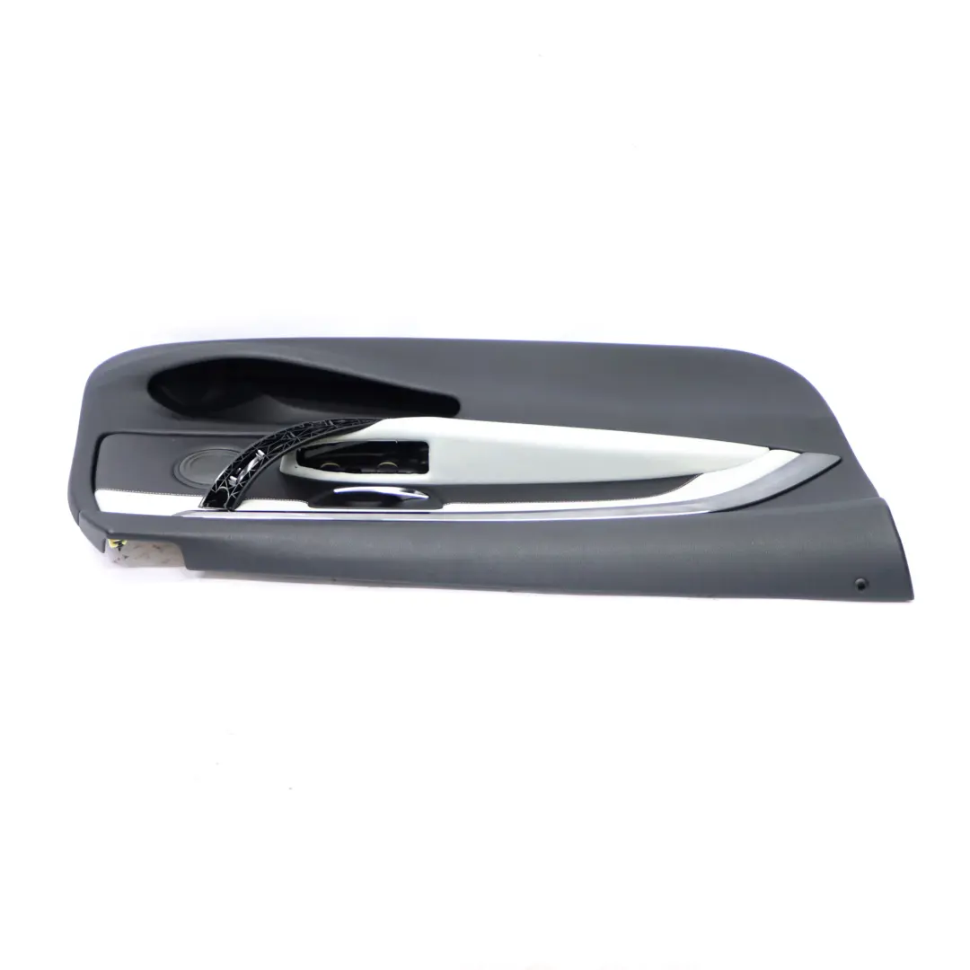 BMW F82 F83 M4 Boczek Drzwi Lewy Przedni Skóra Merino Silverstone - SKU 8063597 - Numer Części 8063597