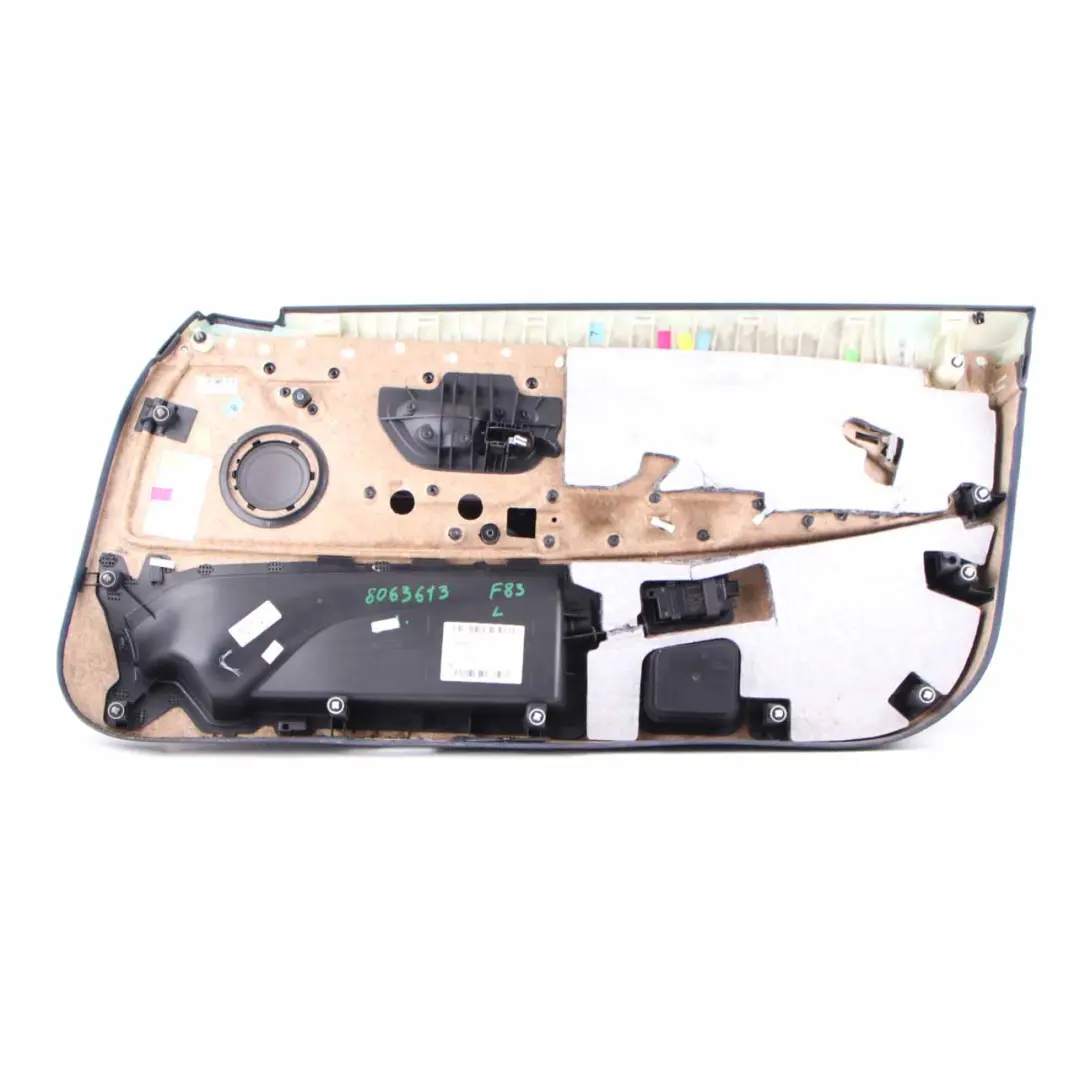 Door Card BMW F82 F83 M4 Front Left N/S Door Lining Leather Merino Sakhir Orange to with Part number 8063613 Door Card BMW F82 F83 M4 Front Left N/S Door Lining Leather Merino Sakhir Orange - SKU 8063613 - Part number 8063613
