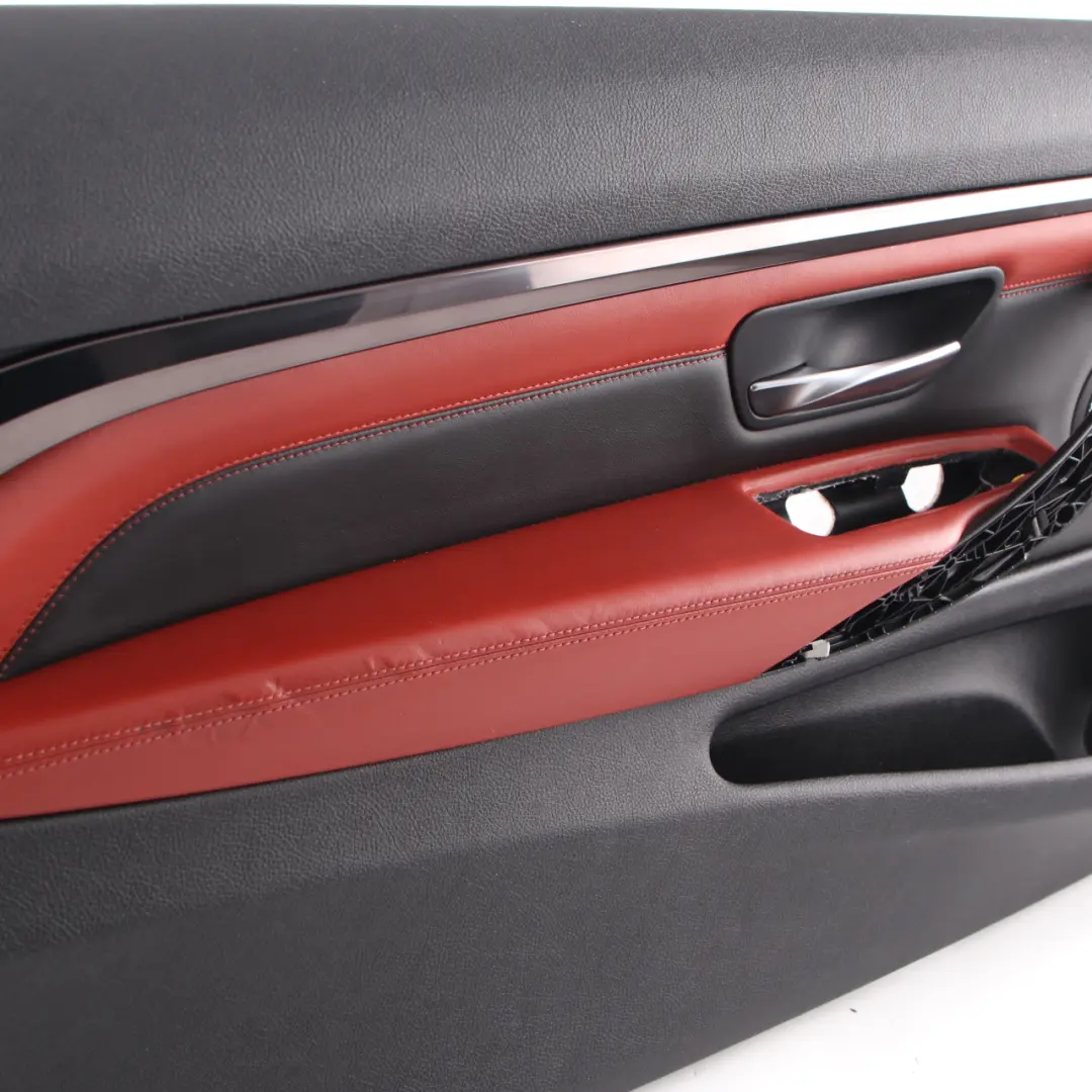 Door Card BMW F82 F83 M4 Front Left N/S Door Lining Leather Merino Sakhir Orange to with Part number 8063613 Door Card BMW F82 F83 M4 Front Left N/S Door Lining Leather Merino Sakhir Orange - SKU 8063613 - Part number 8063613