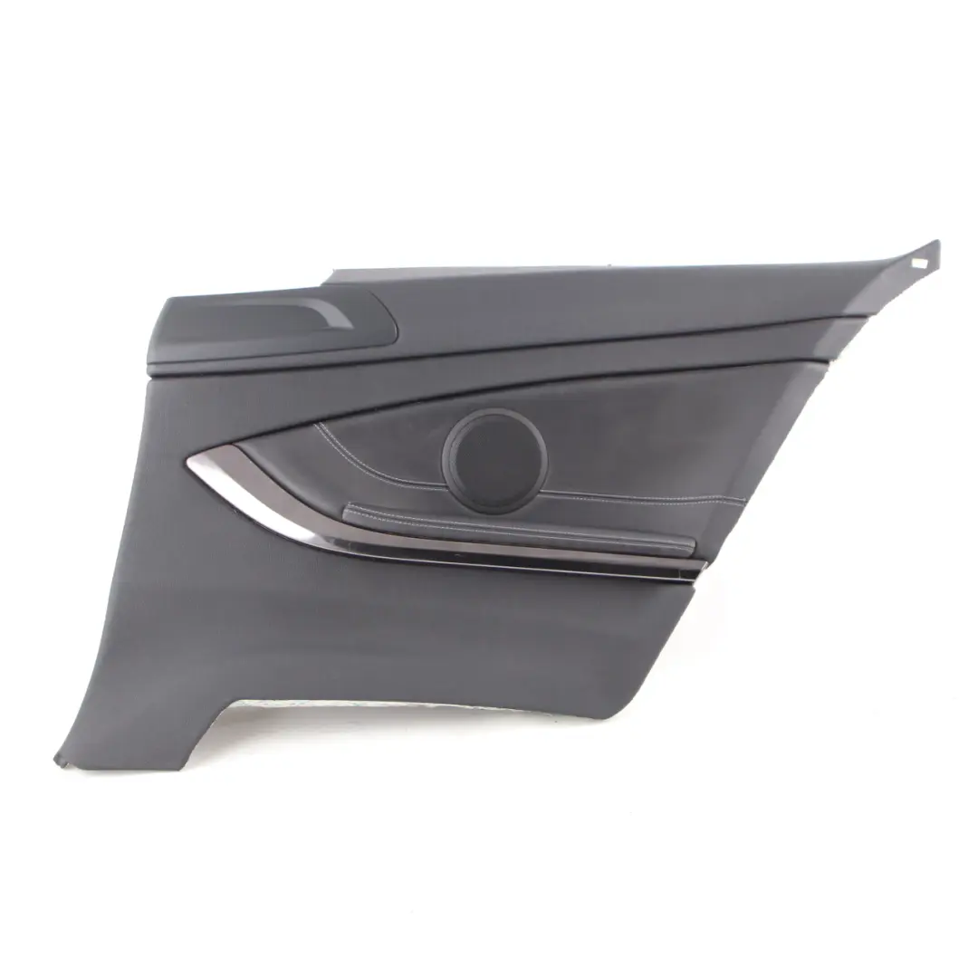 Boczek Drzwi Wykończenie Merino Czarna Skóra Prawy Tył do BMW F82 M4 o numerze 8063654 BMW F82 M4 Boczek Drzwi Wykończenie Merino Czarna Skóra Prawy Tył - SKU 8063654 - Numer Części 8063654