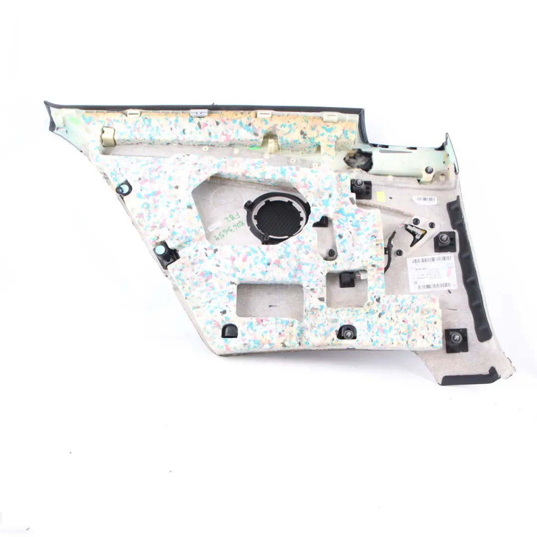 Lateral Trim Panel BMW F82 M4 Rear Right O/S Lining Card Leather Merino Schwarz to with Part number 8063654 Lateral Trim Panel BMW F82 M4 Rear Right O/S Lining Card Leather Merino Schwarz - SKU 8063654 - Part number 8063654