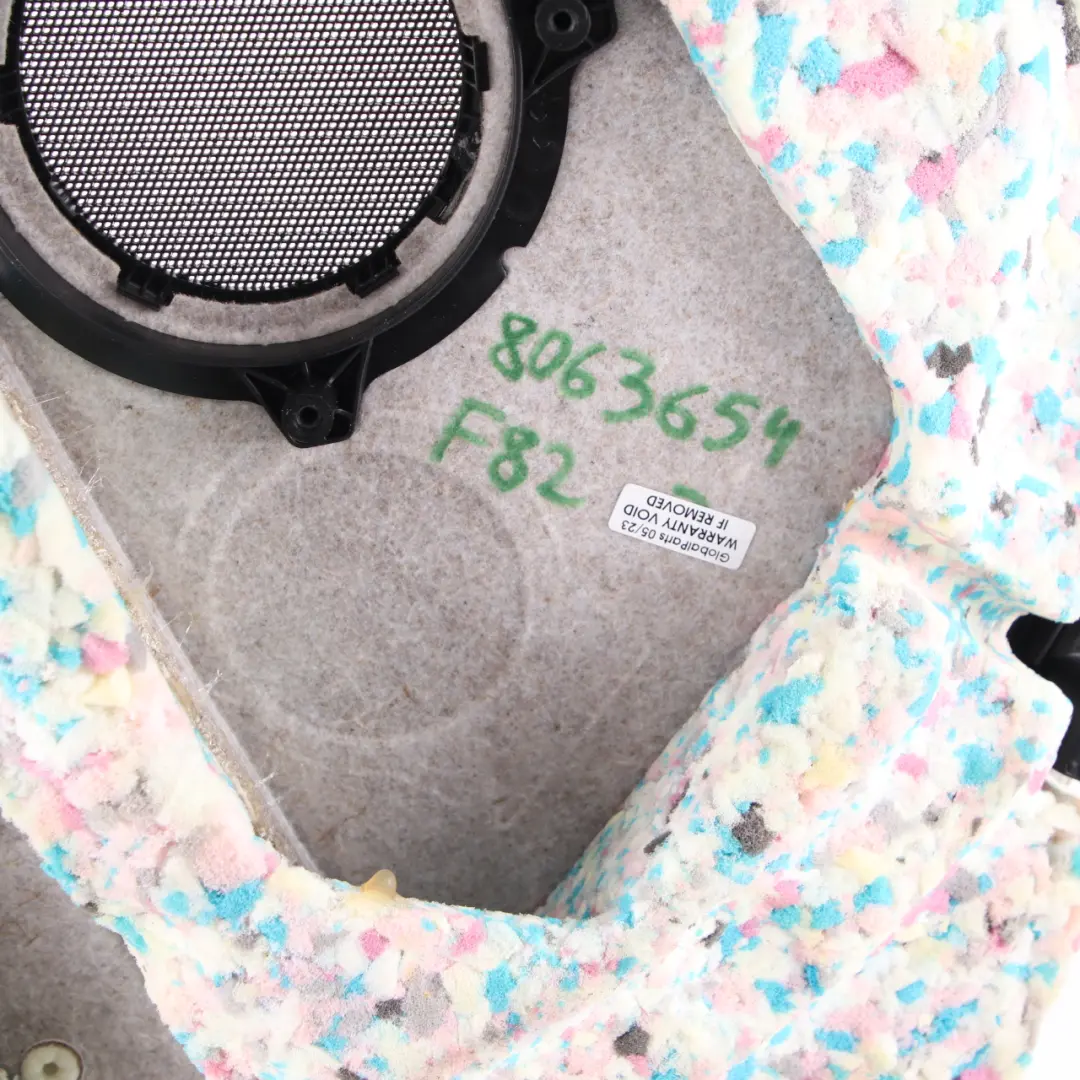 Embellecedor Lateral Trasero Forro Tarjeta Cuero Merino Negror para BMW F82 M4 con número de pieza 8063654 BMW F82 M4 Embellecedor Lateral Trasero Forro Tarjeta Cuero Merino Negror - SKU 8063654 - Número de pieza 8063654