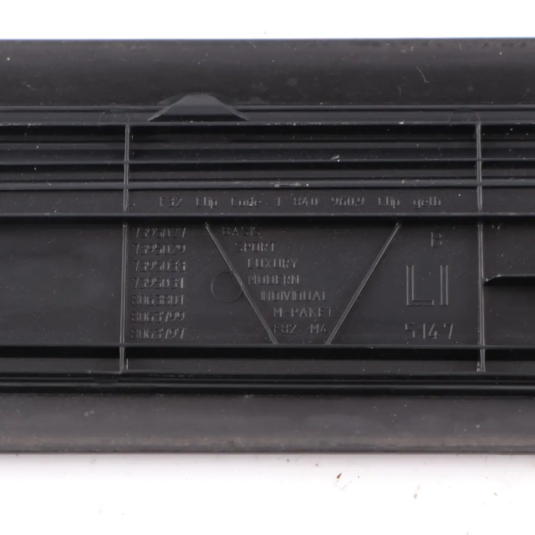 Tapa de Entrada Delantero Izquierdo Embellecedor para BMW F32 Coupe M Sport con número de pieza 8063799 BMW F32 Coupe M Sport Tapa de Entrada Delantero Izquierdo Embellecedor - SKU 8063799 - Número de pieza 8063799