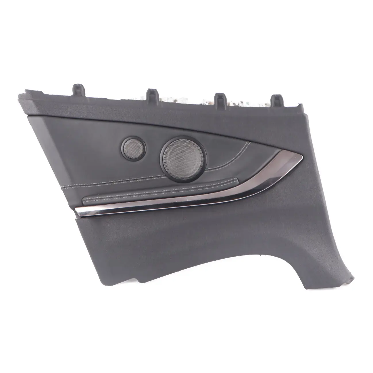 BMW F83 M4 Cabrio Panel Forro Lateral Trasero Izquierdo Cuero Negro Merino