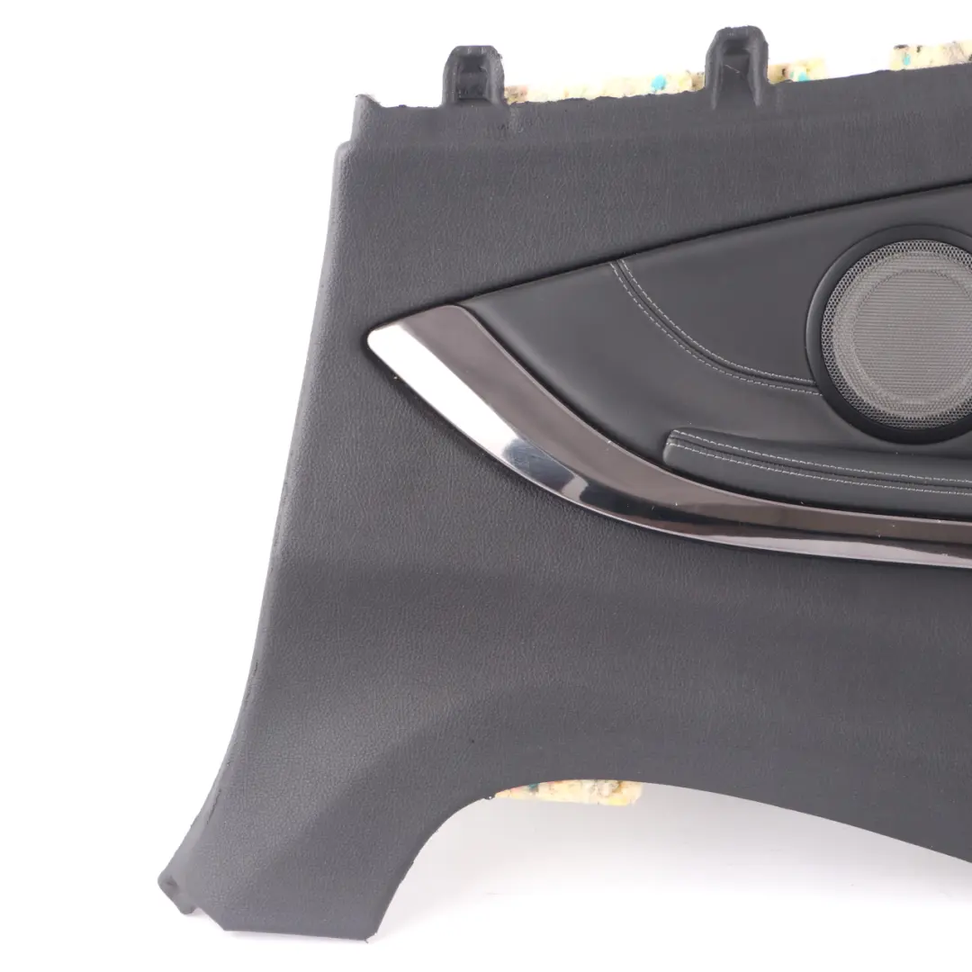 Right O/S Lateral Lining Panel Black Leather Merino Black to BMW F83 M4 Cabrio Rear with Part number 8064004 BMW F83 M4 Cabrio Rear Right O/S Lateral Lining Panel Black Leather Merino Black - SKU 8064004 - Part number 8064004