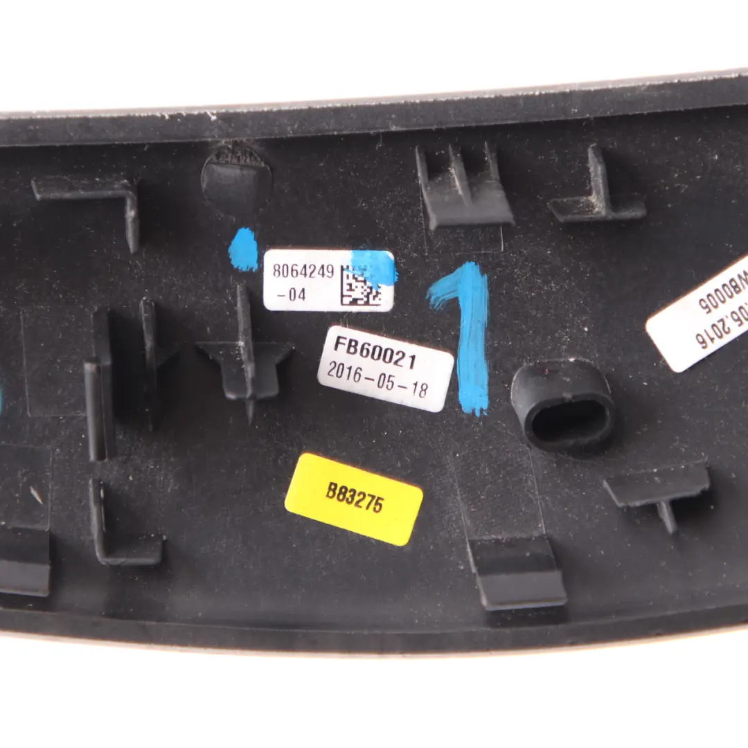 BMW F30 F31 F32 Embellecedor Interior Puerta Tira Interior Izquierda Aluminio - SKU 8064249 - Número de pieza 8064249